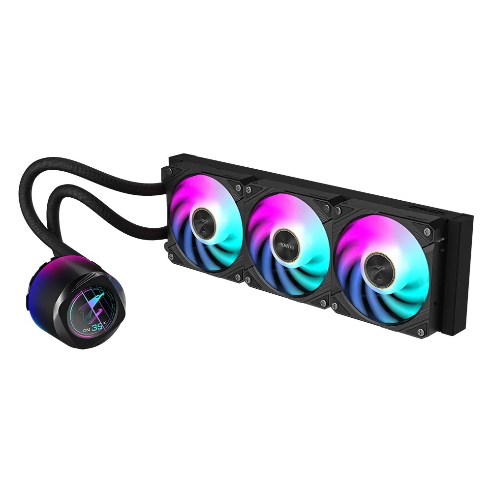 GIGABYTE AORUS WATERFORCE X II 360 360mm cooler; Intel 115x;1200;1700;1851 / AMD TR4; AM5; AM4; sTR5