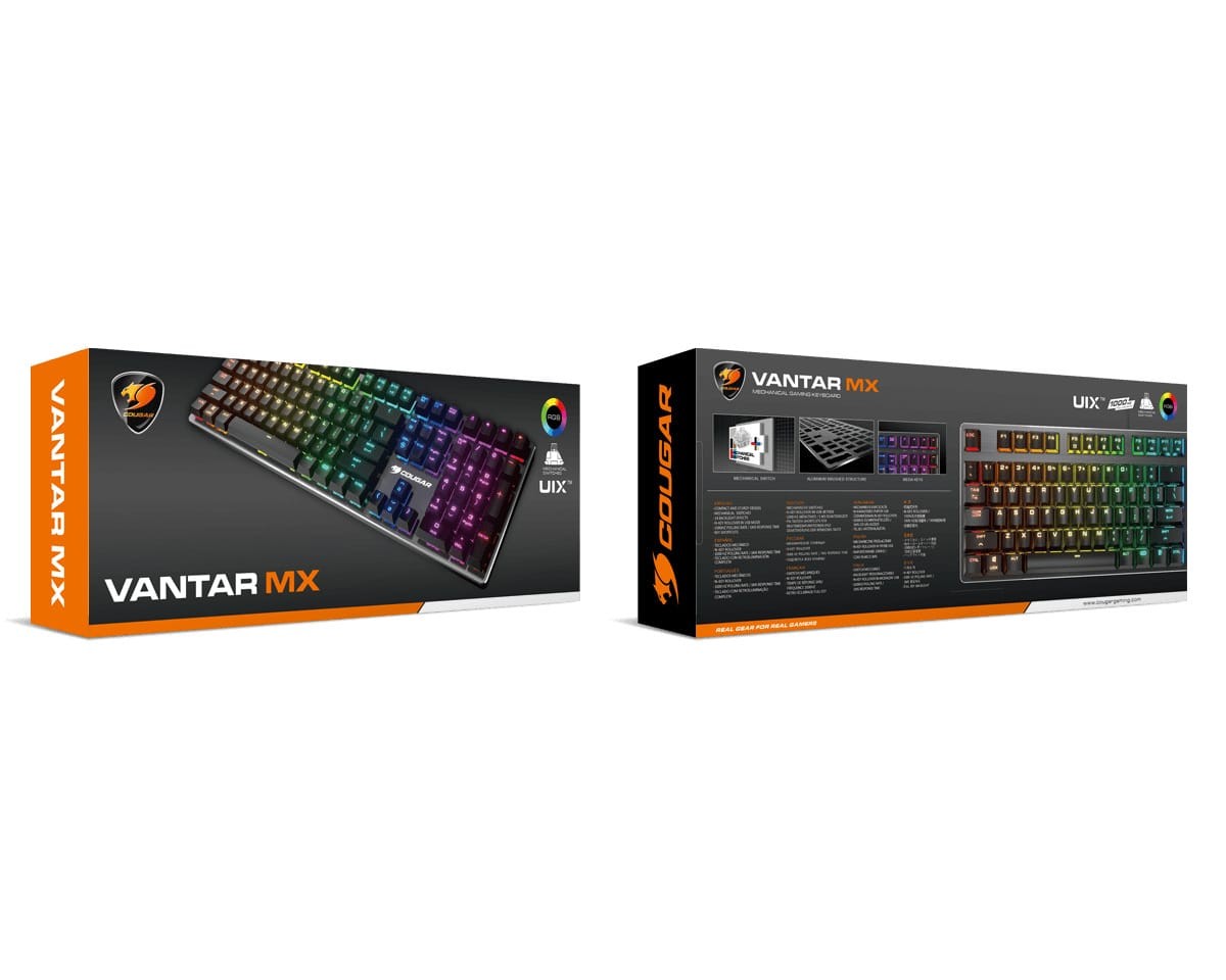 Cougar Vantar MX Low Profile Gaming Keyboard (Red Switch | Per-Key RGB) - additional product image 2