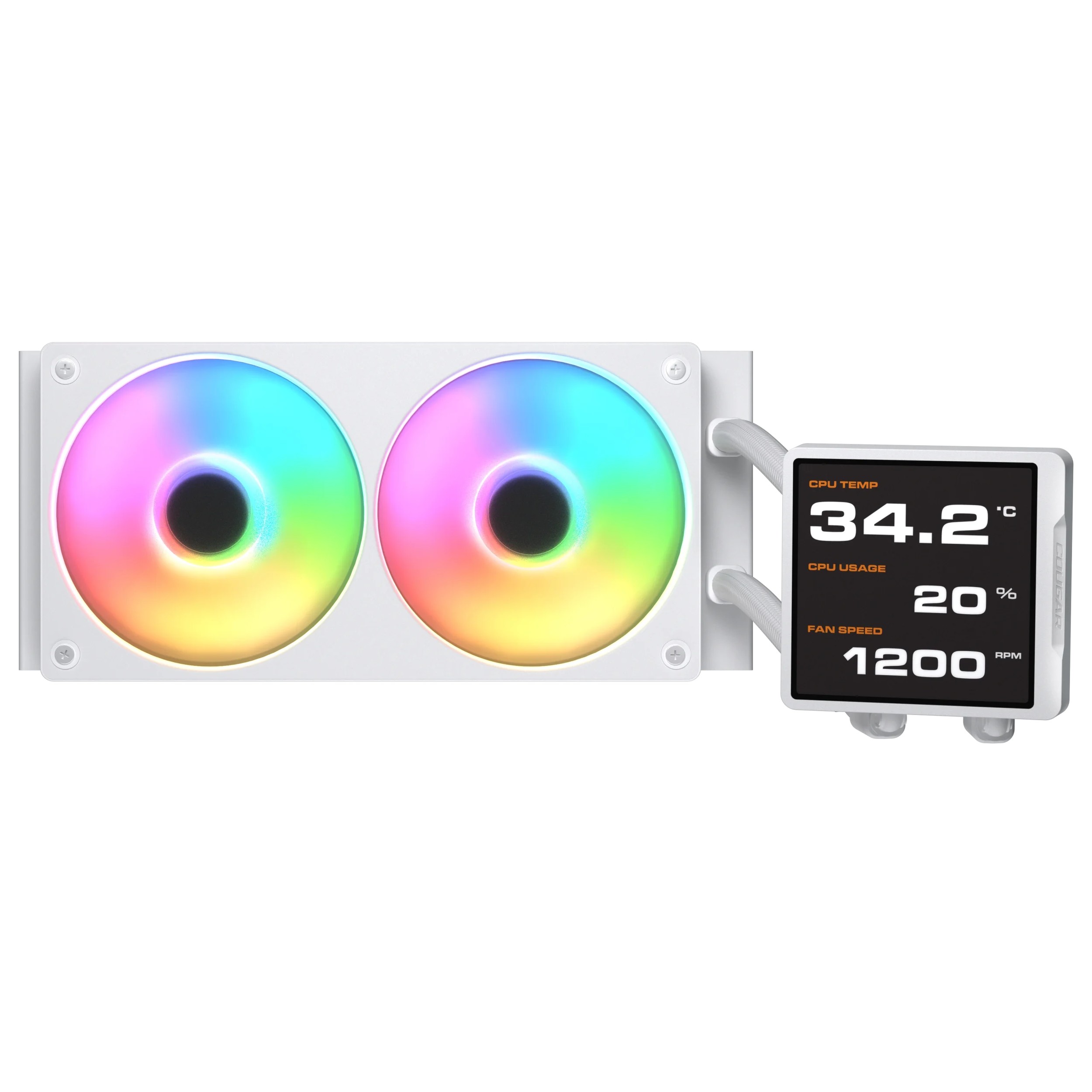 Cougar Poseidon Vistek Pro ARGB 240mm AIO CPU Cooler (White) - additional product image 3