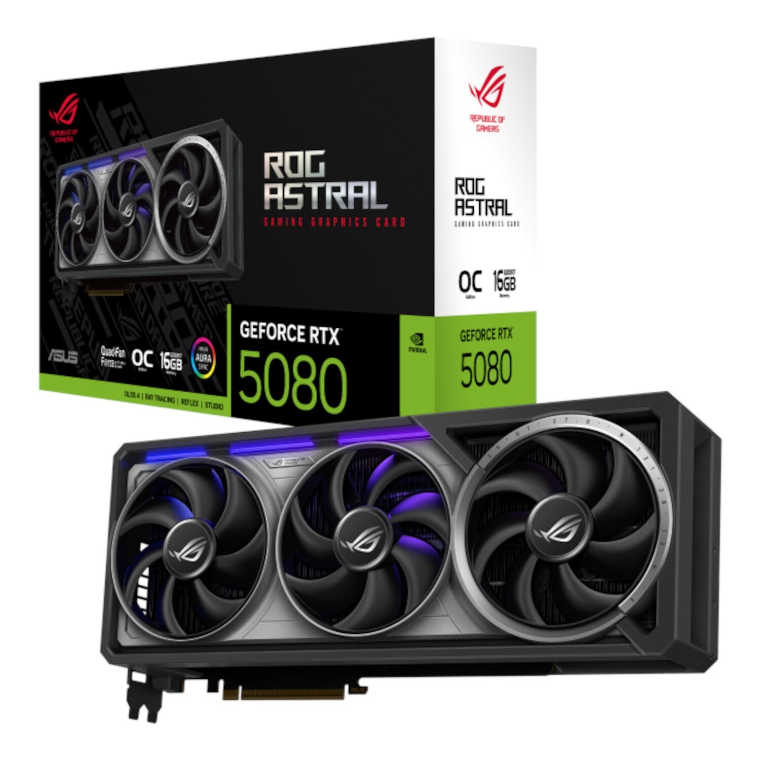 Asus ROG Astral GeForce RTX 5080 16GB GDDR7 OC Edition - ASUS product image