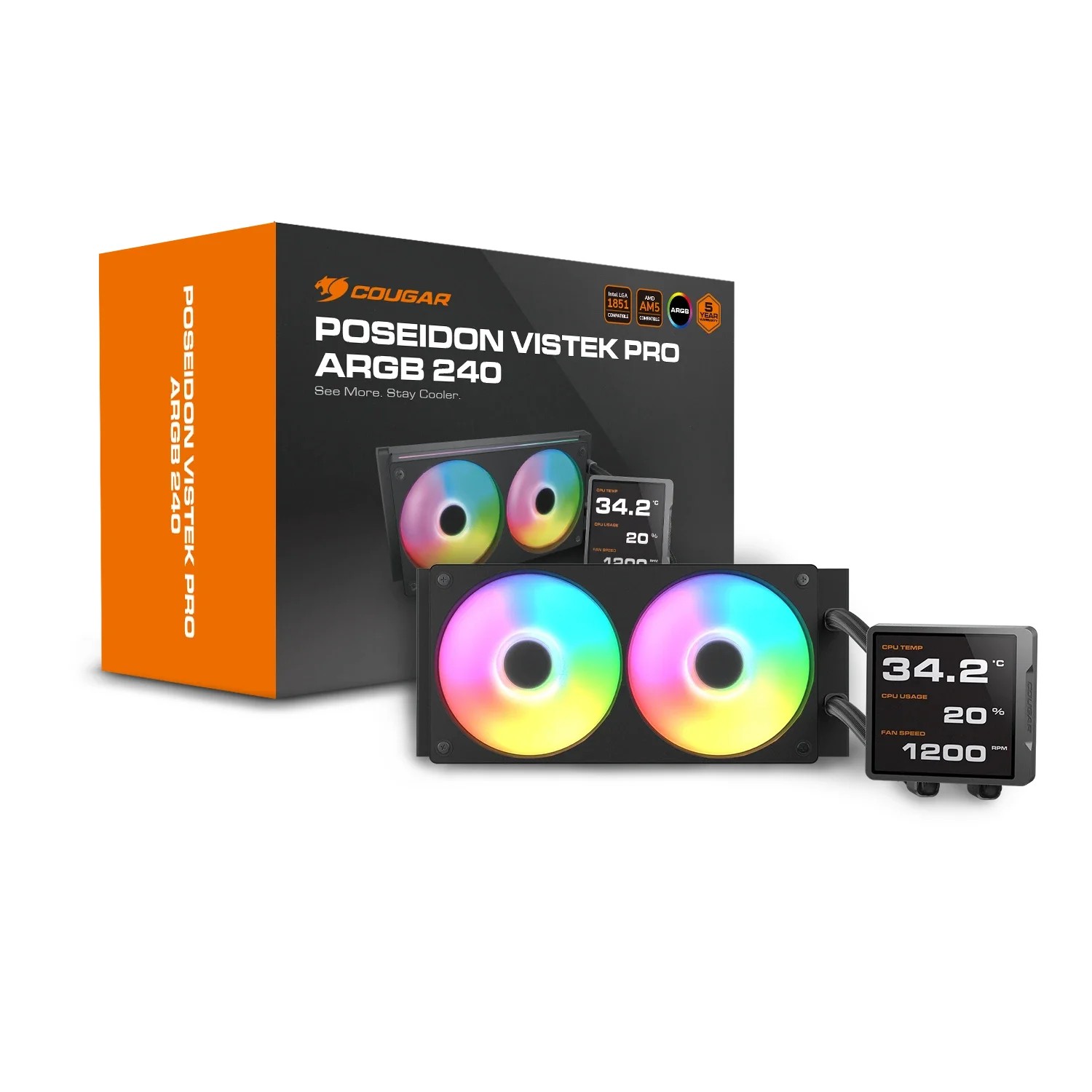 Cougar Liquid cooling Poseidon Vistek Pro ARGB 240 - COUGAR product image