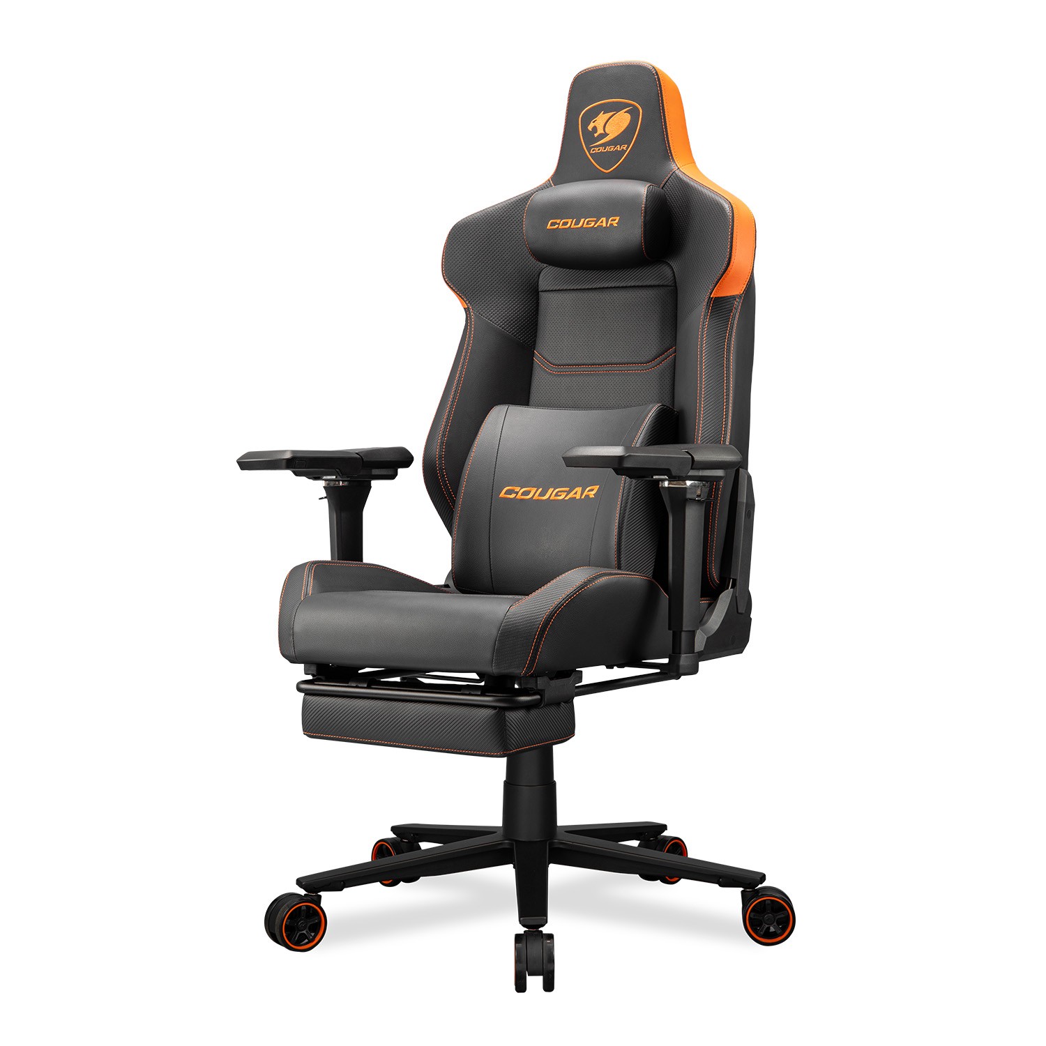Cougar Armor EVO M | Gaming Chair with 5D Armrests & Footrest | Orange/Black - additional product image 6