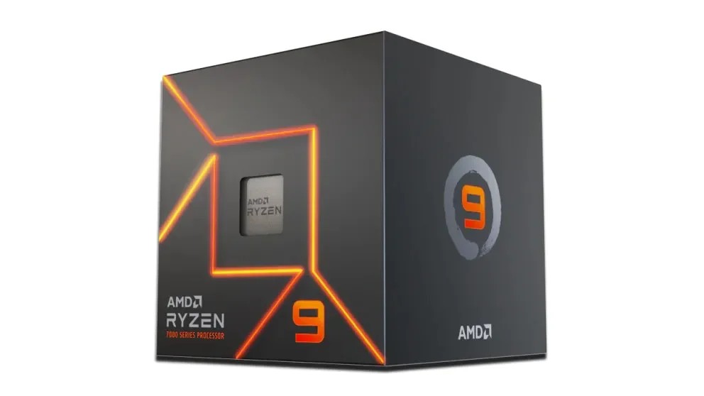 AMD Ryzen 9 7900 5nm SKT AM5 CPU; 12 Core/24 Thread; Base Clock 3.7GHz;64 MB Cache; Radeon Graphics; Wraith prism cooler - AMD product image