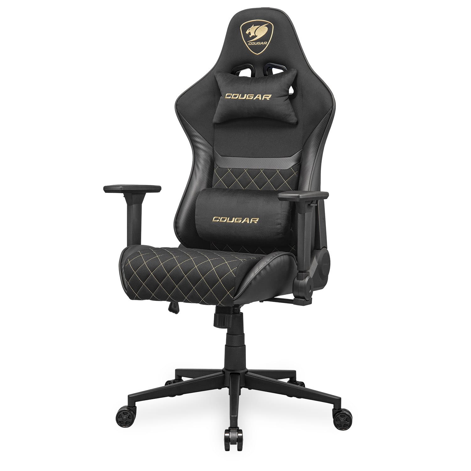 Cougar Armor One V2 Fabric Gaming Chair (Gold & Black | 4D Armrests) - additional product image 2