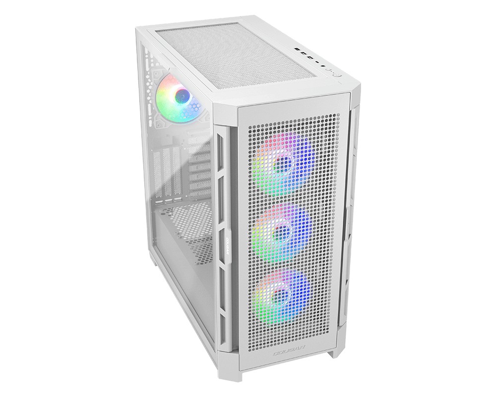 Cougar Airface Pro RGB Mid Tower PC Case (White | 4 ARGB Fans | E-ATX) - additional product image 2