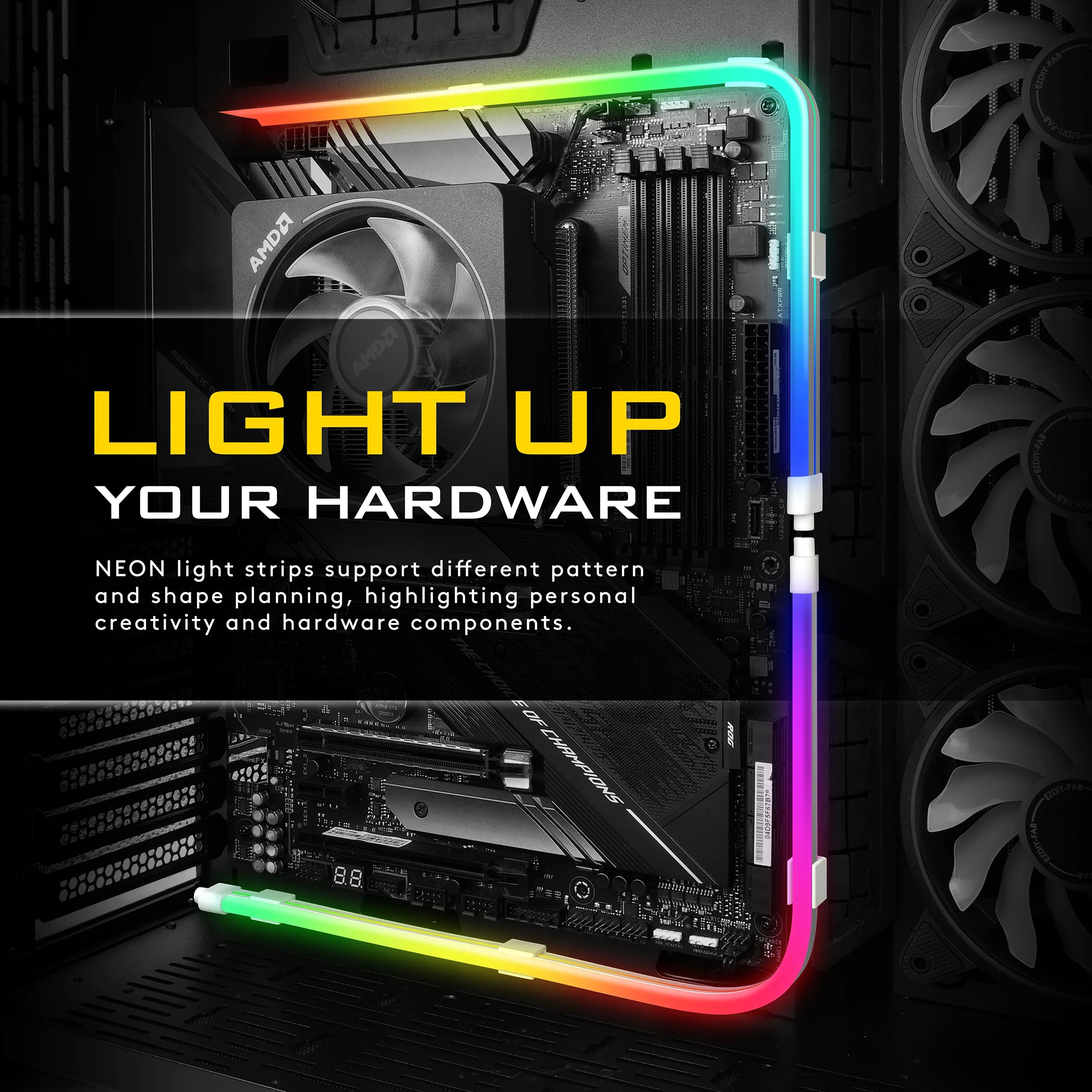 EZDIY Premium NEON LED STRIPS-2x 400mm - additional product image 6
