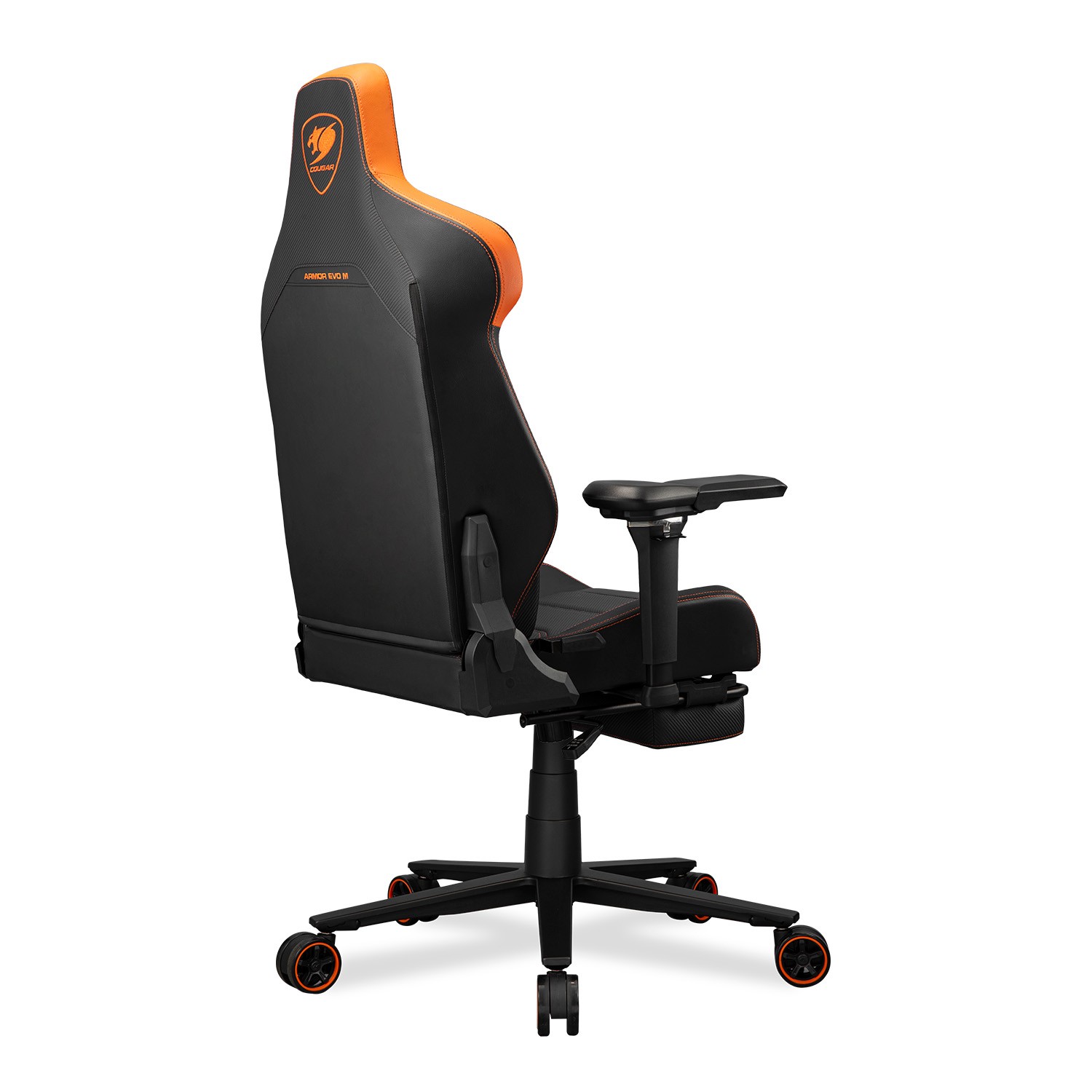 Cougar Armor EVO M | Gaming Chair with 5D Armrests & Footrest | Orange/Black - additional product image 4