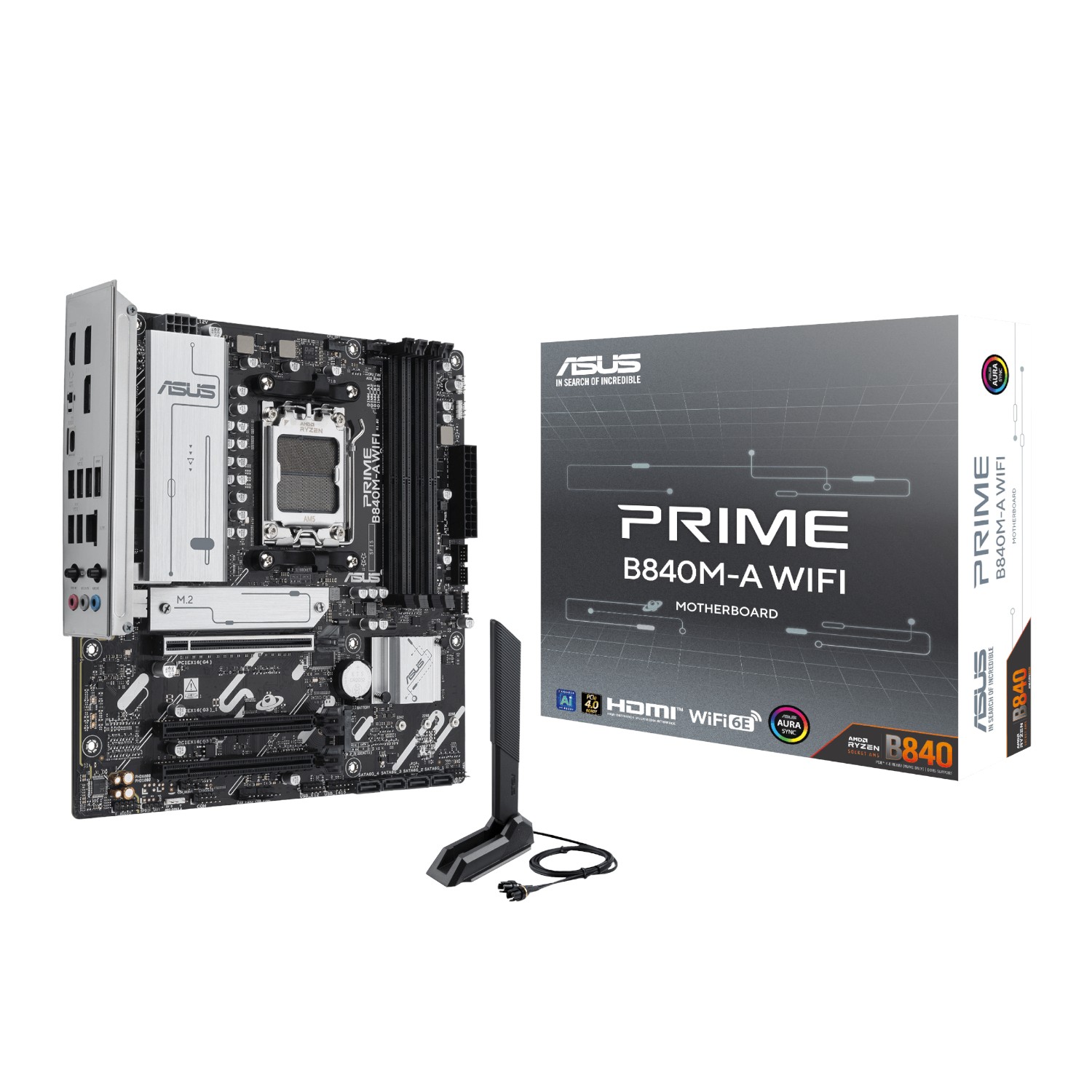 Asus PRIME B840M-A WIFI M-ATX Gaming Motherboard - ASUS product image