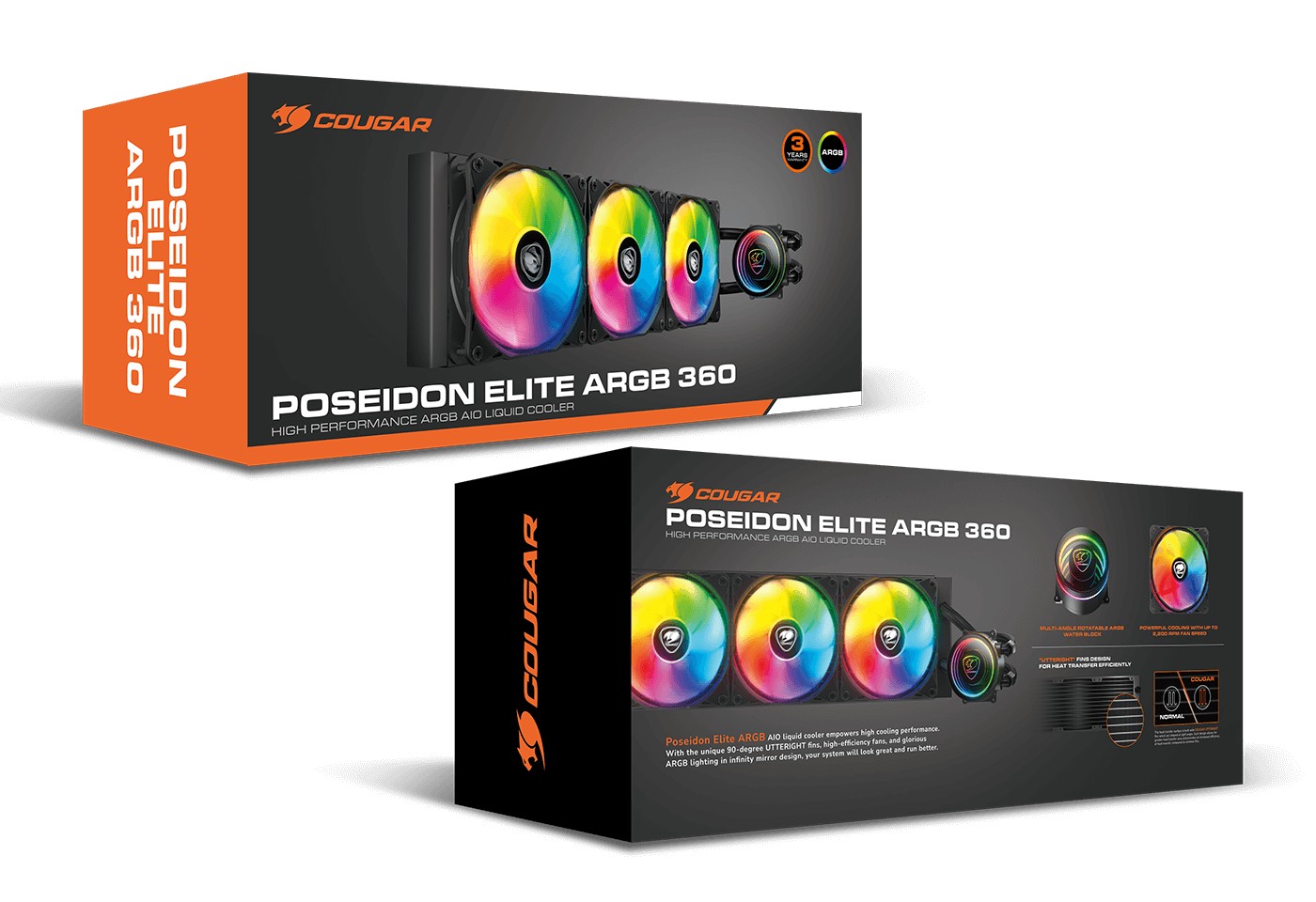 Cougar Poseidon Elite ARGB 360 AIO CPU Cooler (Infinity Mirror) - additional product image 6