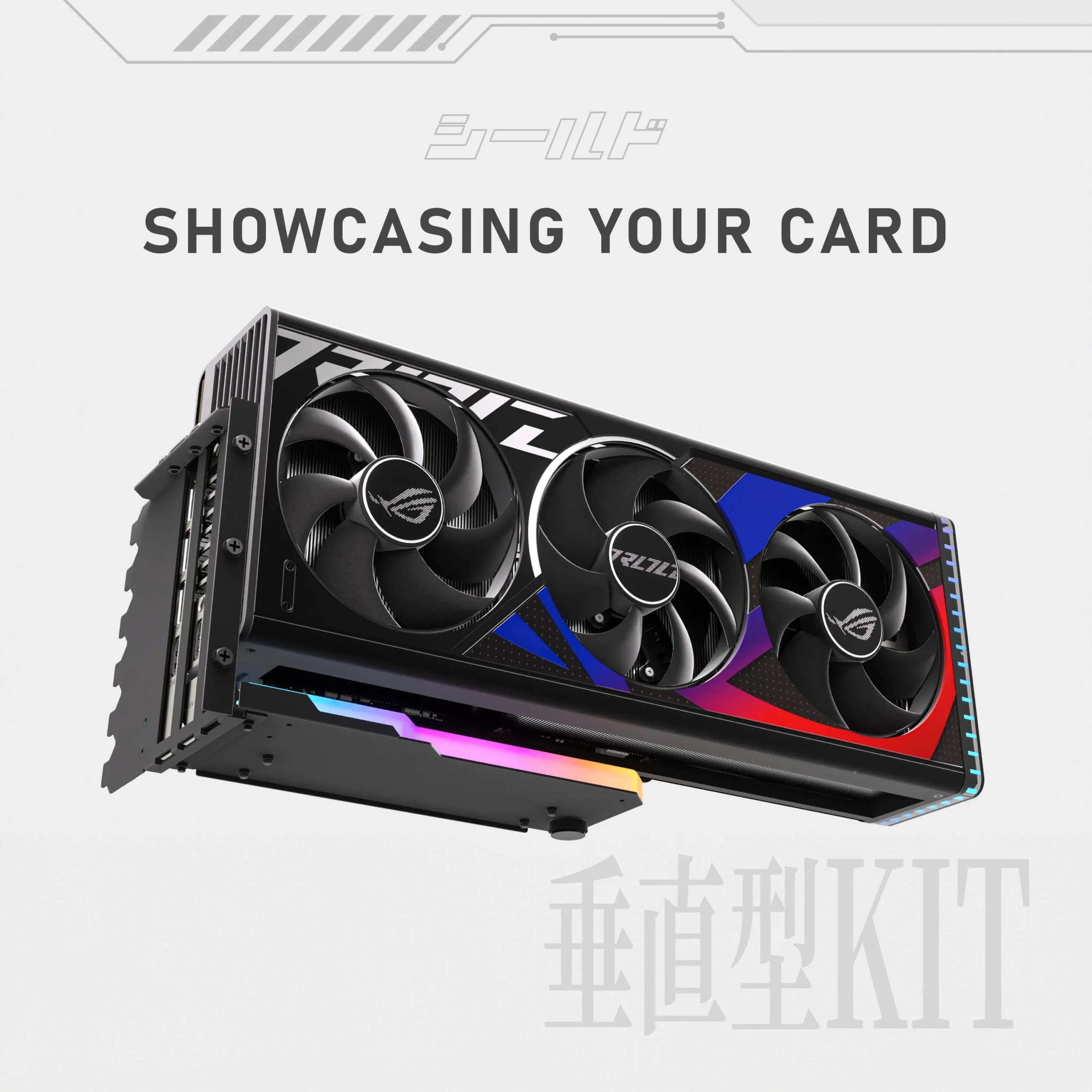 EZDIY Vertical GPU Mount with High-Speed PCIE 4.0 Riser Cable, ARGB Module, 115mm/4.52in Flexible Extension, 90 Degree Connector, Only Compatible to Full-Opened PCIe Slots-Black - additional product image 5
