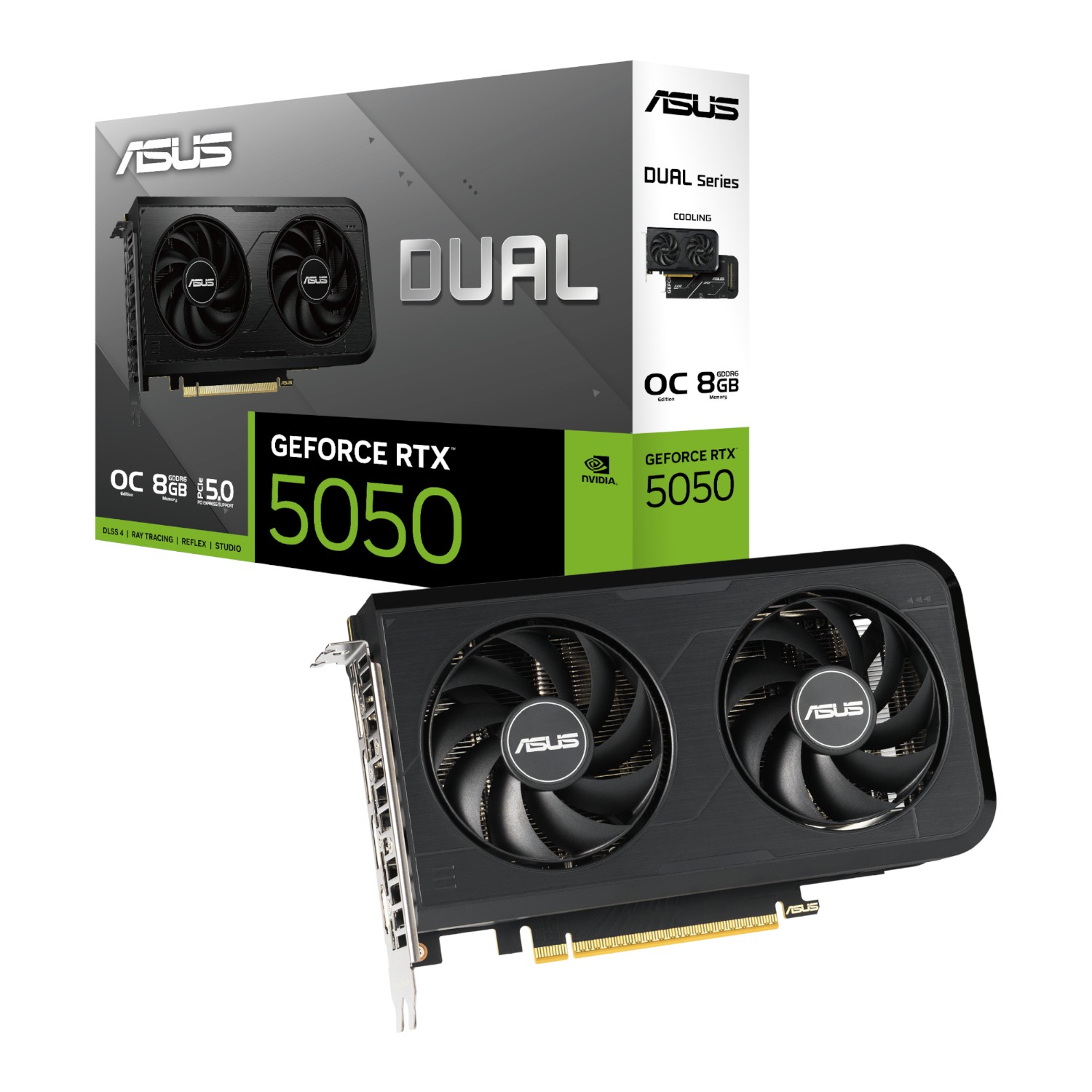Asus Nvidia GeForce RTX 5050 Dual OC 8GB GDDR6 Graphics Card - ASUS product image
