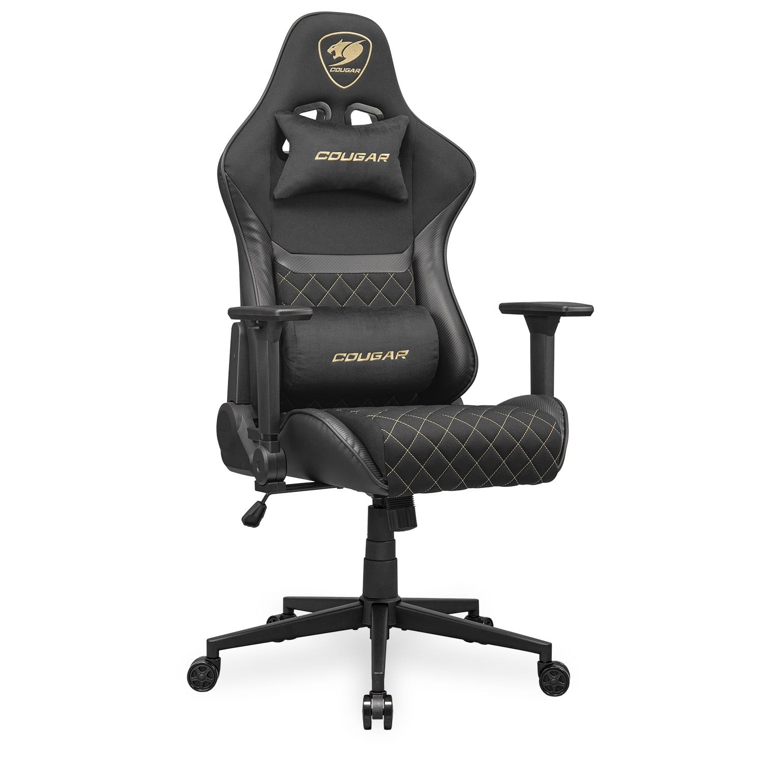 Cougar Armor One V2 Fabric Gaming Chair (Gold & Black | 4D Armrests) - additional product image 3
