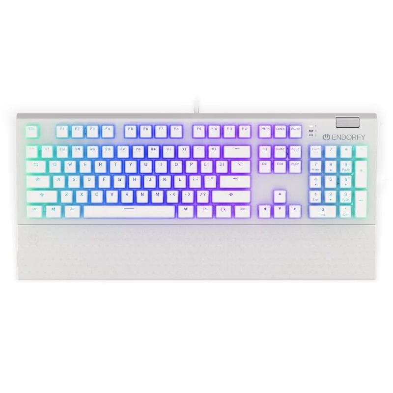Endorfy OMNIS Onyx White Pudding Mechanical Wired Gaming Keyboard - ENDORFY product image