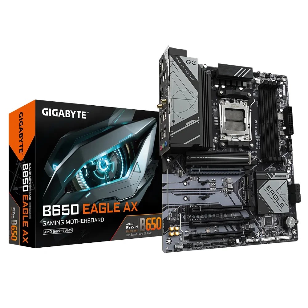 GIGABYTE AMD B650 EAGLE for AMD AM5; 4x Dual DDR5; 3x M2; HDMI; DP. - GIGABYTE product image