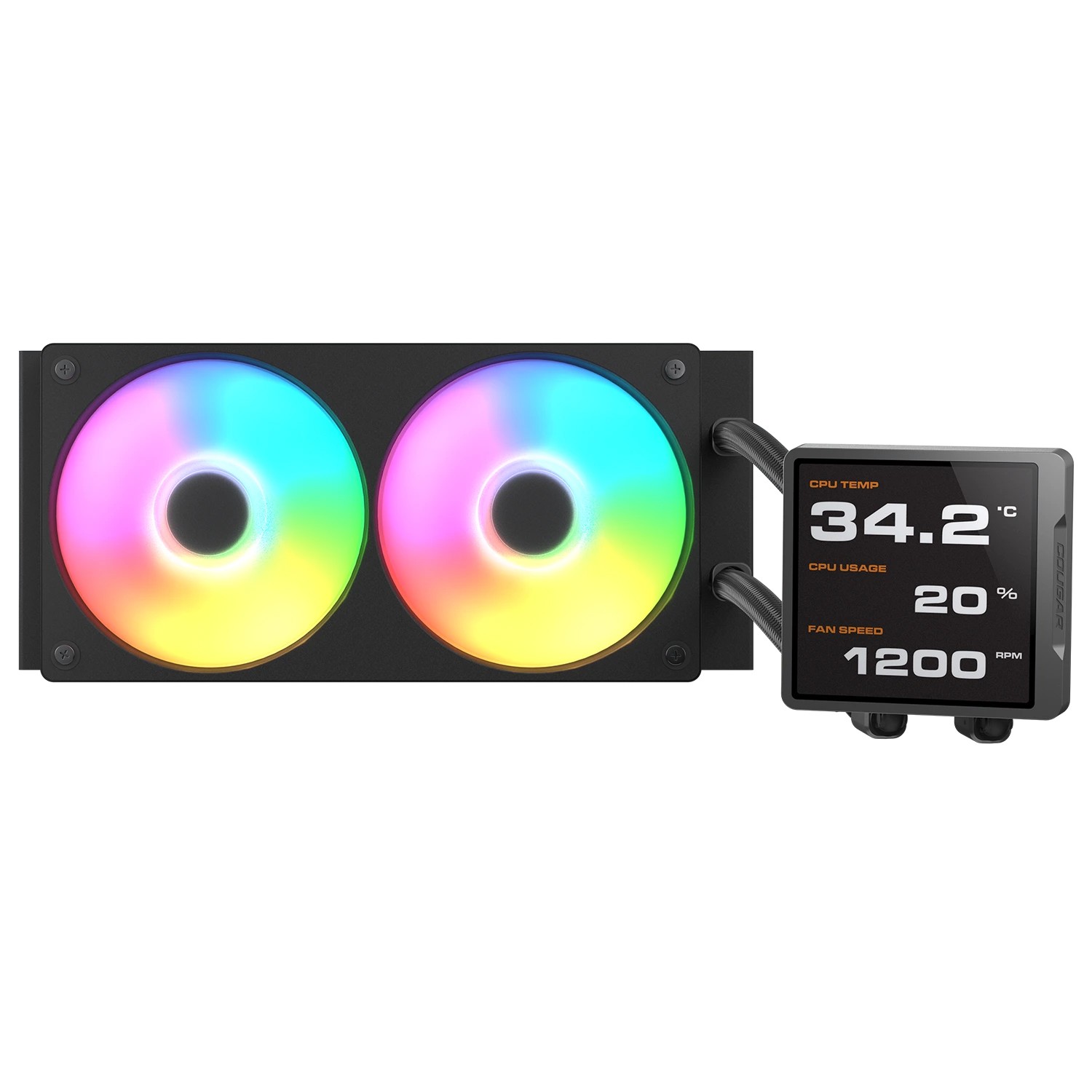 Cougar Poseidon Vistek Pro ARGB 240 AIO CPU Cooler (3.95" LCD) - additional product image 3