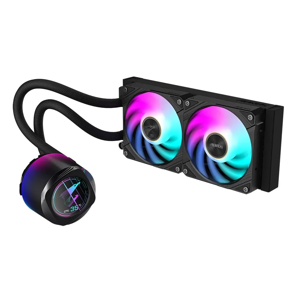 GIGABYTE AORUS WATERFORCE X II 240 240mm cooler; Intel 115x;1200;1700;1851 / AMD TR4; AM5; AM4; sTR5
