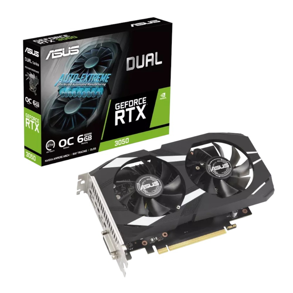 ASUS Nvidia GeForce RTX 3050 Dual OC 6G Graphic Card - ASUS product image