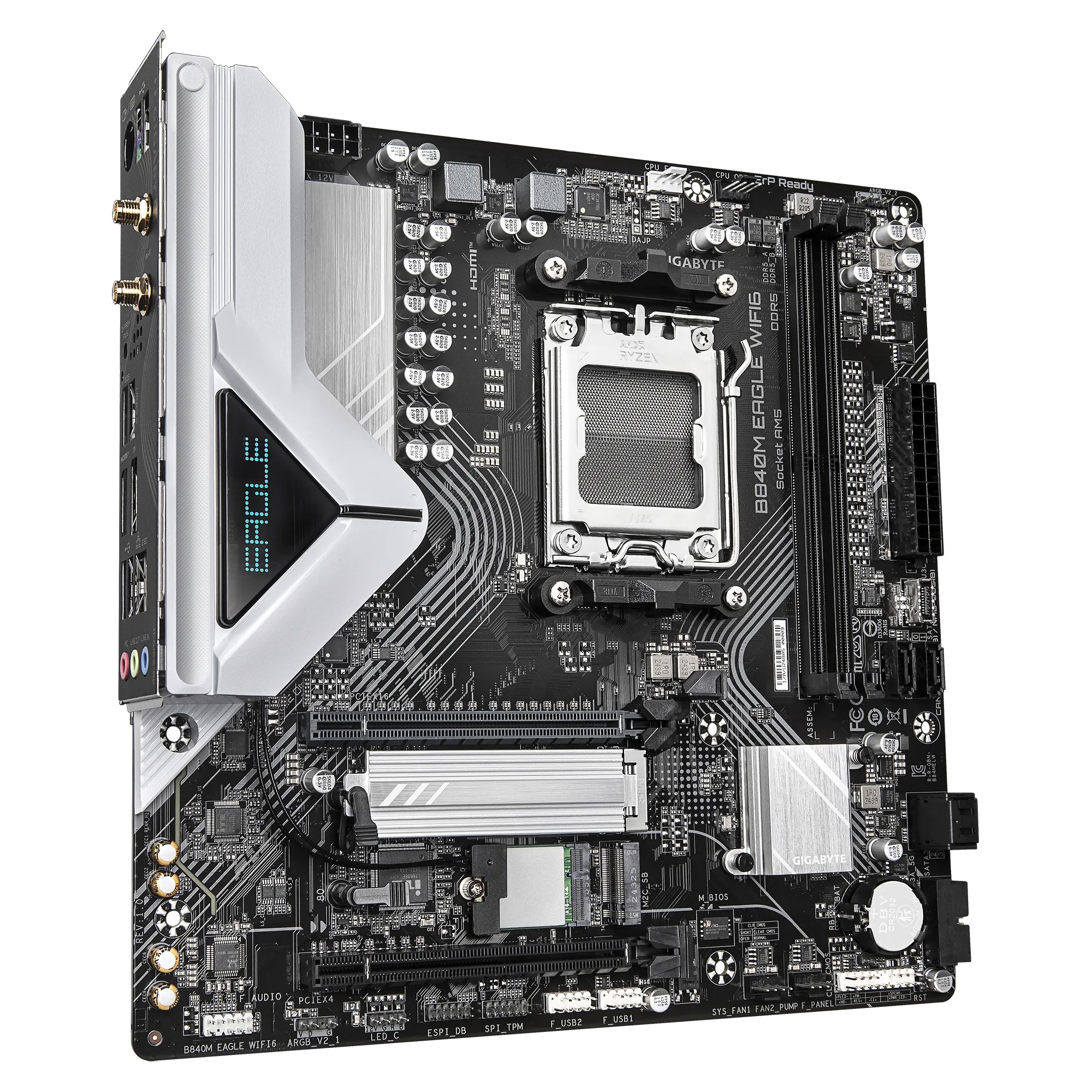 GIGABYTE AMD B840Chipset for AMD AM5; 2x Dual DDR5; 2x M2; 1x HDMI - additional product image 2