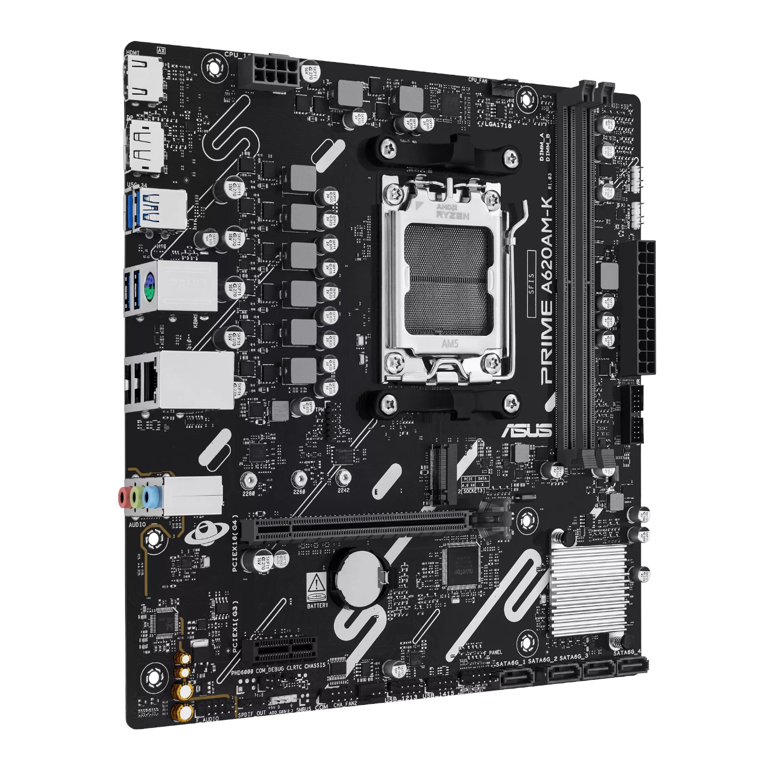 Asus PRIME A620AM-K AM5 M-ATX Motherboard - additional product image 3