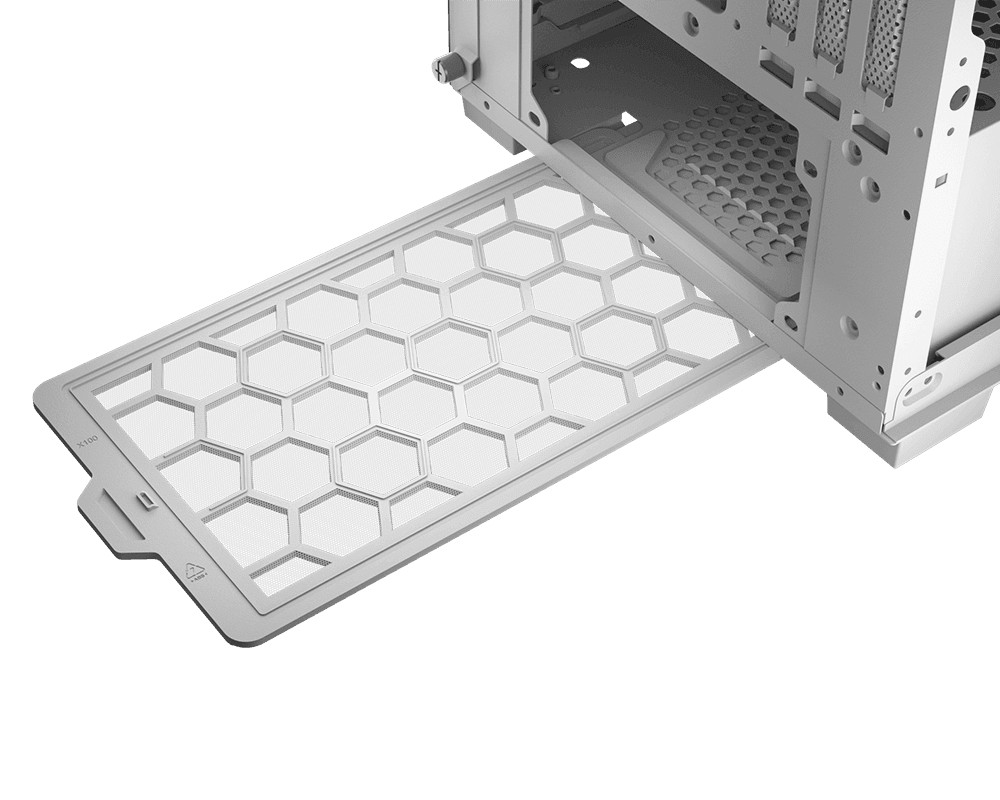 Cougar Airface Pro RGB Mid Tower PC Case (White | 4 ARGB Fans | E-ATX) - additional product image 9