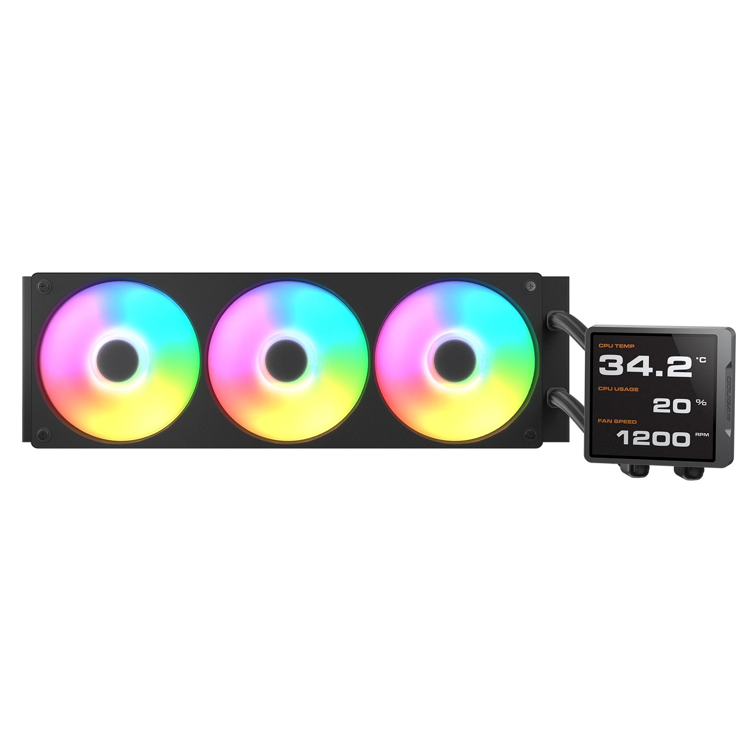 Cougar Poseidon Vistek Pro ARGB 360 AIO CPU Cooler (3.95" LCD) - additional product image 3