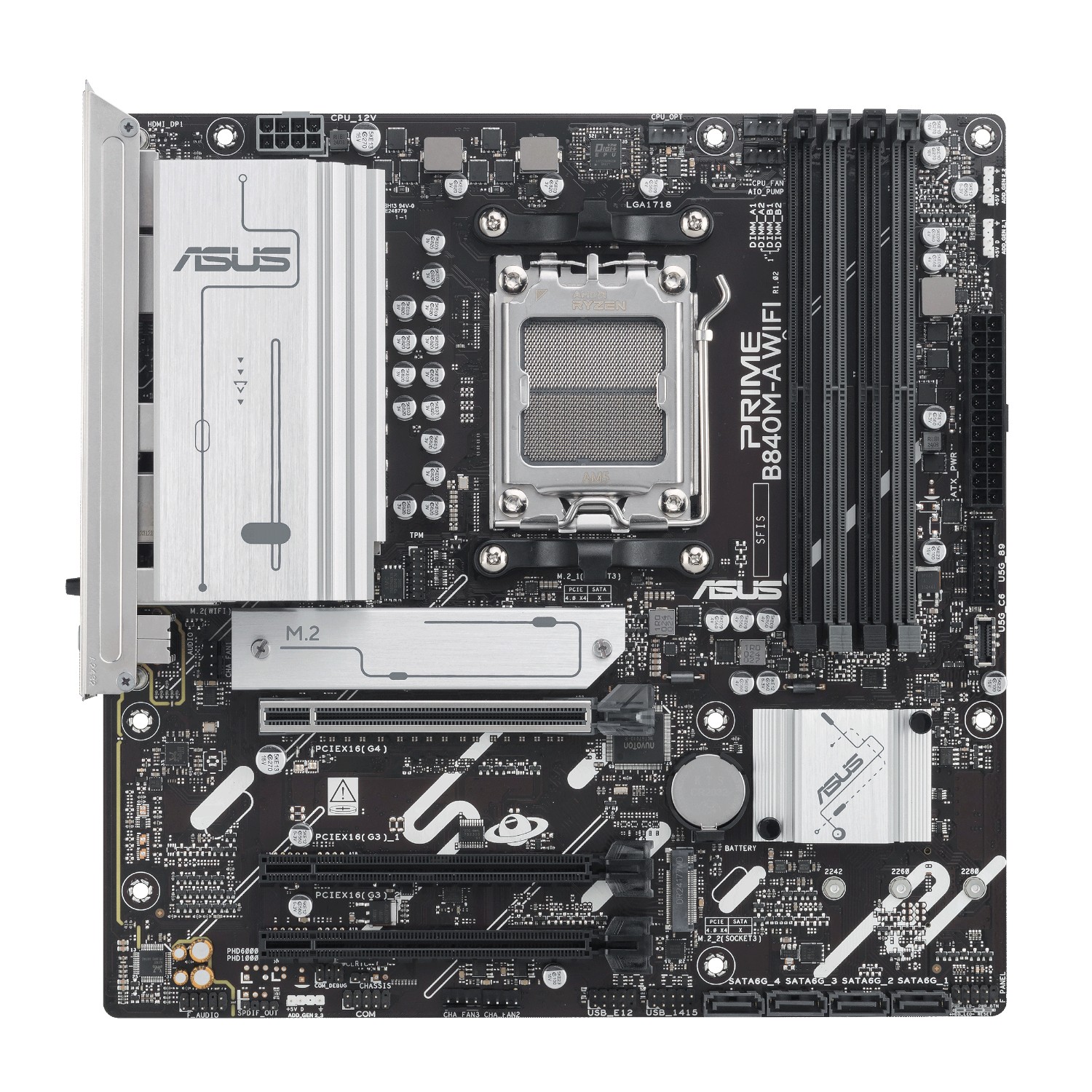 Asus PRIME B840M-A WIFI M-ATX Gaming Motherboard - additional product image 2