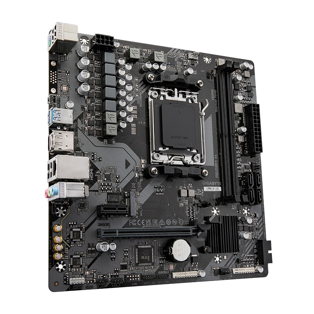GIGABYTE AMD A620 Chipset for AMD AM5; 2x Dual DDR5; 1x M2; HDMI; DP; mATX. - additional product image 2