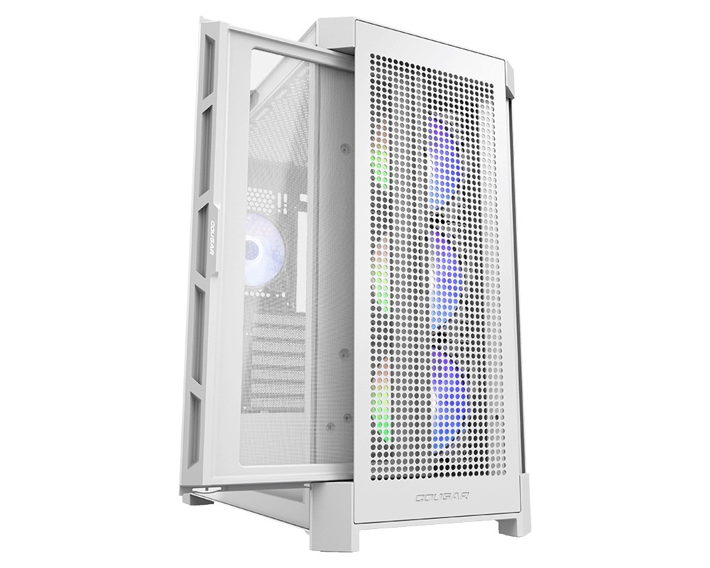 Cougar Airface Pro RGB Mid Tower PC Case (White | 4 ARGB Fans | E-ATX) - additional product image 8