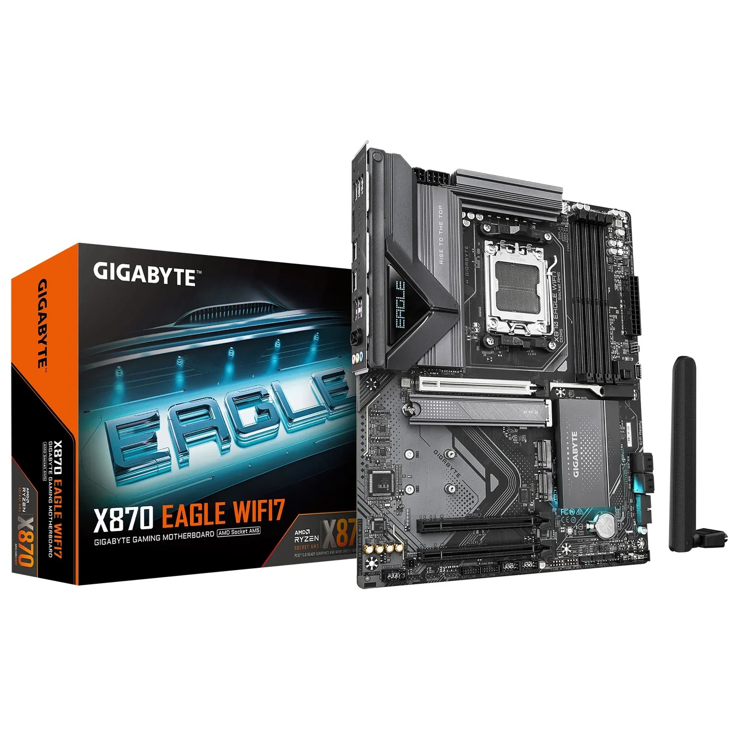 GIGABYTE AMD X870 Chipset for AMD AM5; 4x DDR5; 3x M2; HDMI/2 x USB4® USB Type-C®; ATX.