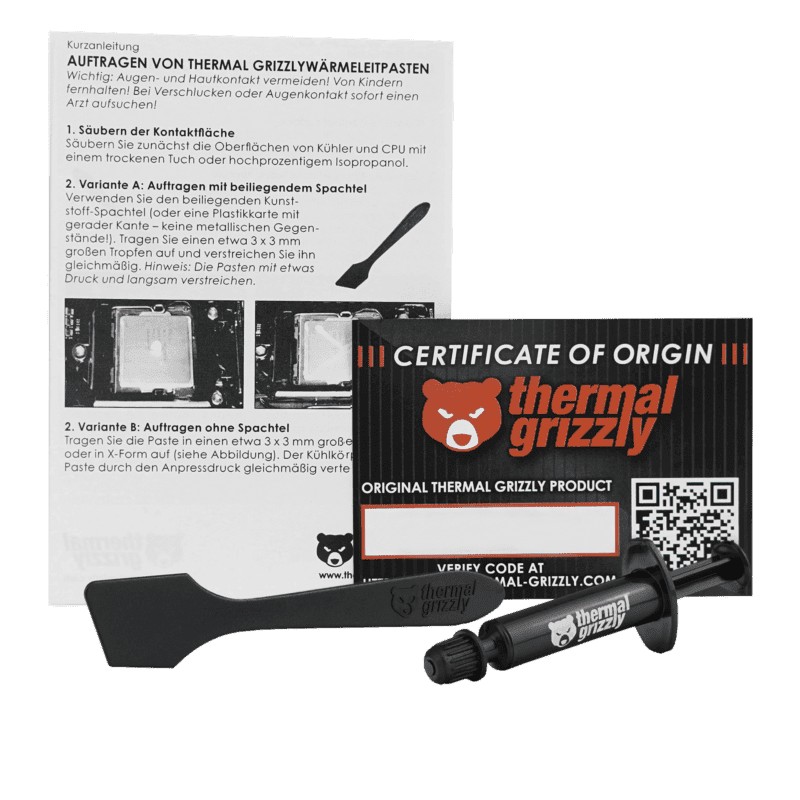 Thermal Grizzly Aeronaut High Performance Heat Sink Thermal Paste 1g - additional product image 6
