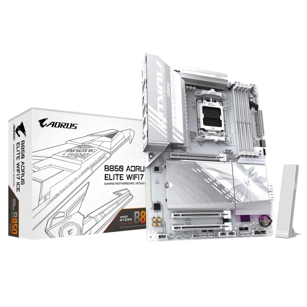 GIGABYTE AMD B850 Gaming Chipset for AMD AM5; 4x Dual DDR5; 3x M2; 1x HDMI 1x DP. . - GIGABYTE product image