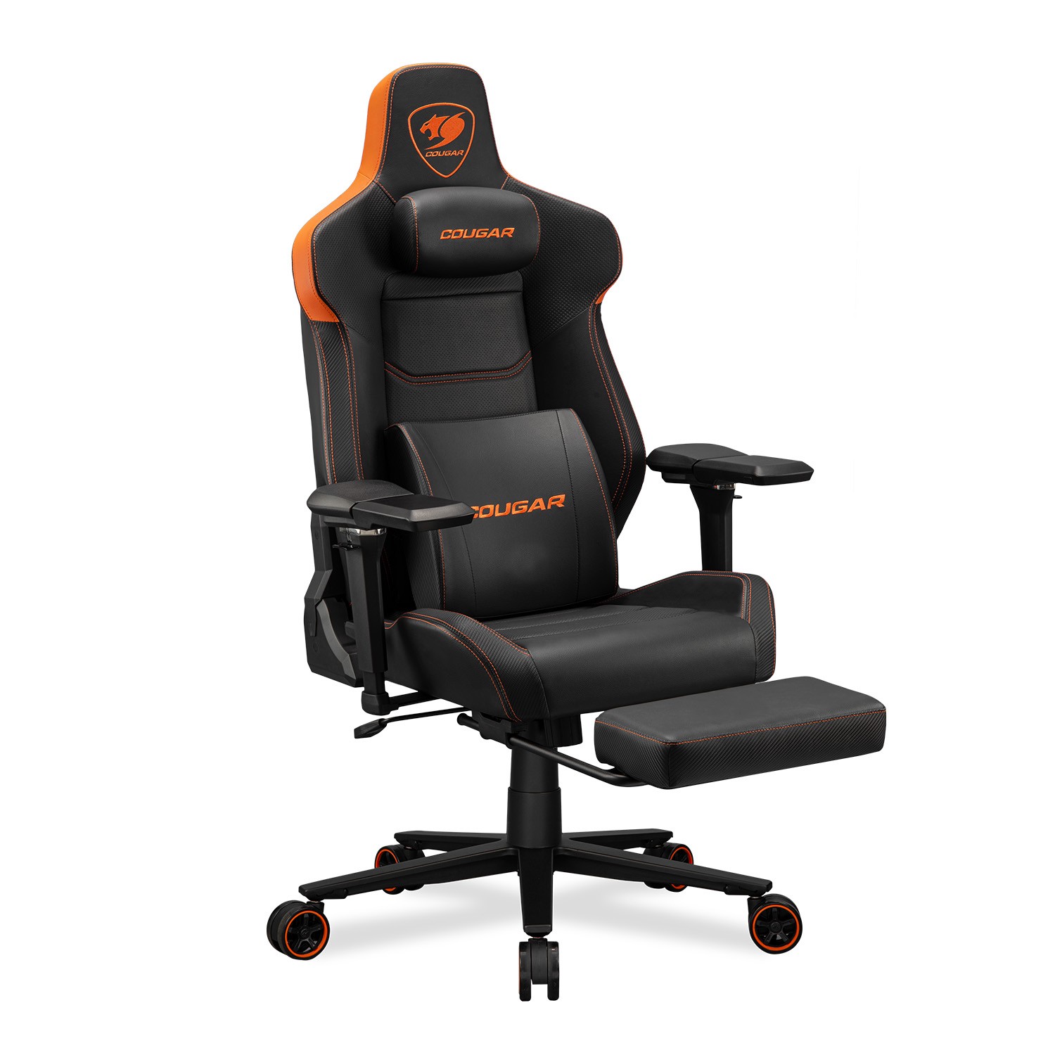 Cougar Armor EVO M | Gaming Chair with 5D Armrests & Footrest | Orange/Black - additional product image 8