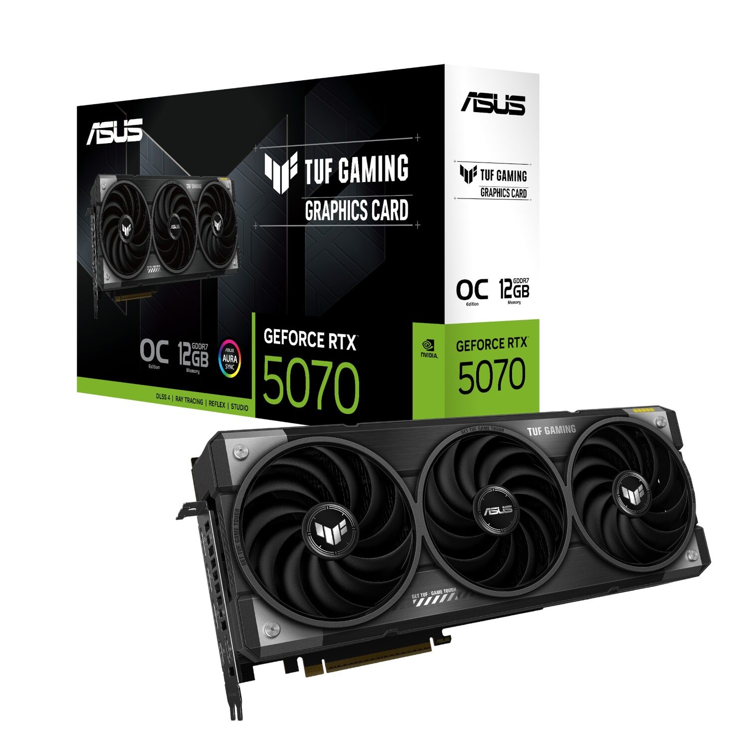 Asus TUF Gaming GeForce RTX 5070 12GB GDDR7 OC Edition - ASUS product image