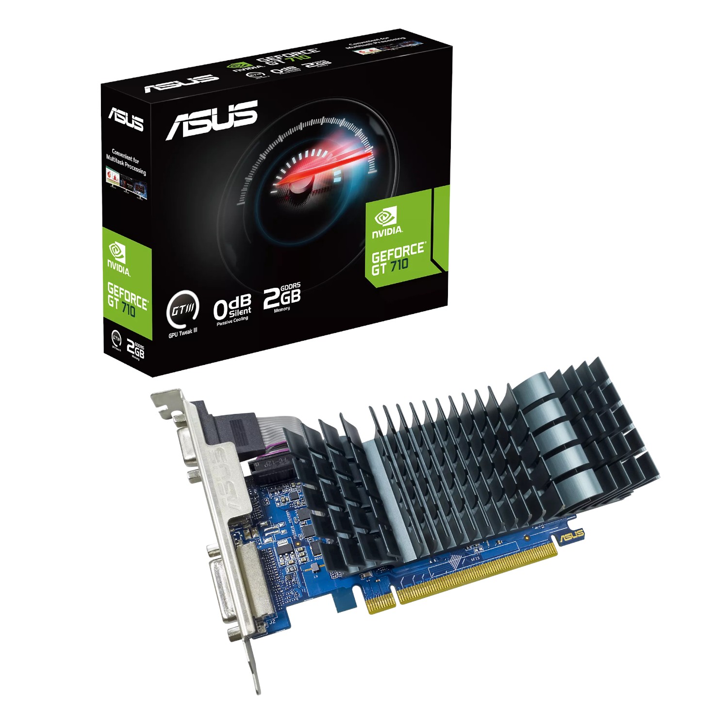 Asus GeForce GT 710 2GB GDDR5 EVO Graphics Card - ASUS product image