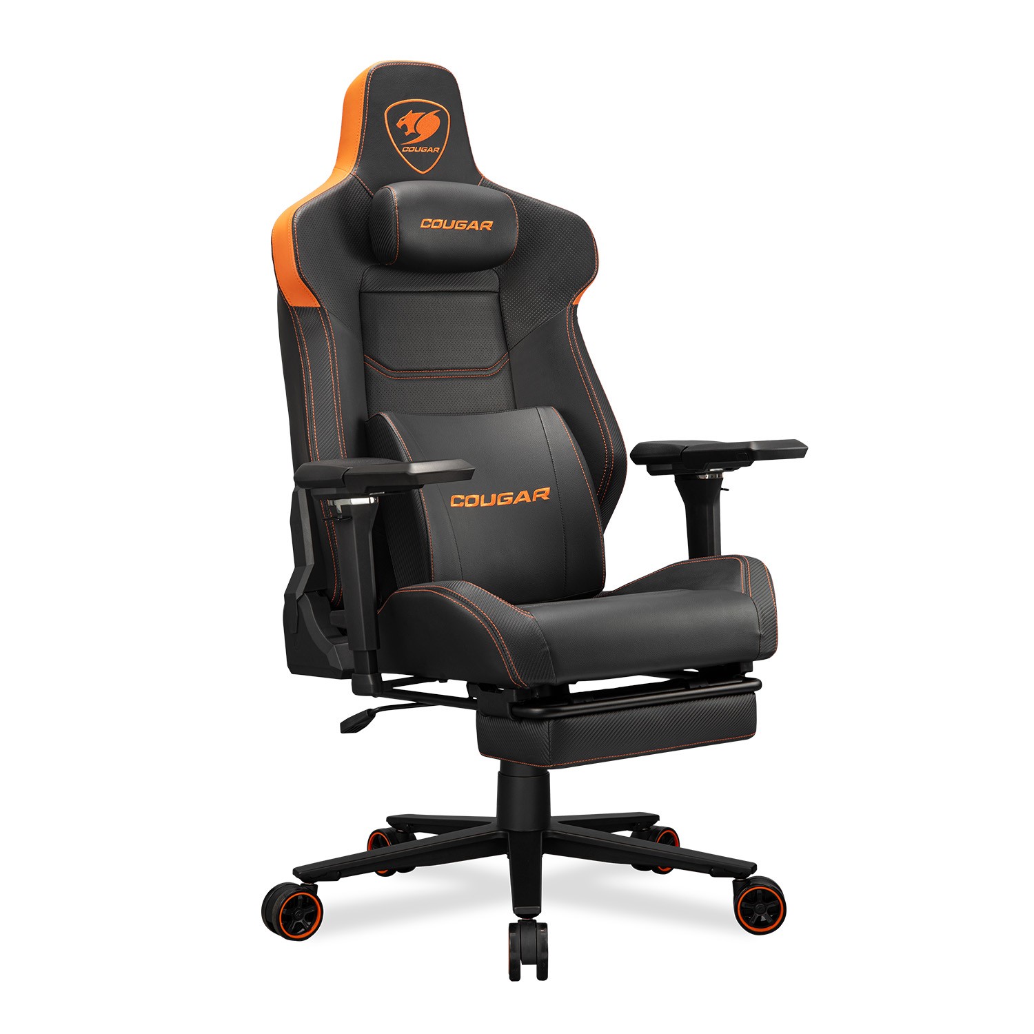 Cougar Armor EVO M | Gaming Chair with 5D Armrests & Footrest | Orange/Black - additional product image 2