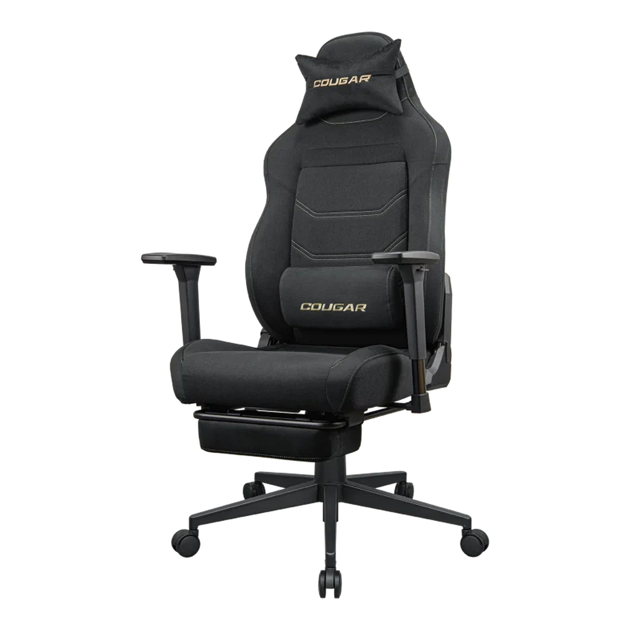 Cougar Explore Neo Royal Fabric Gaming Chair (Gold & Black | 120kg | 155-degree Recline) - additional product image 3