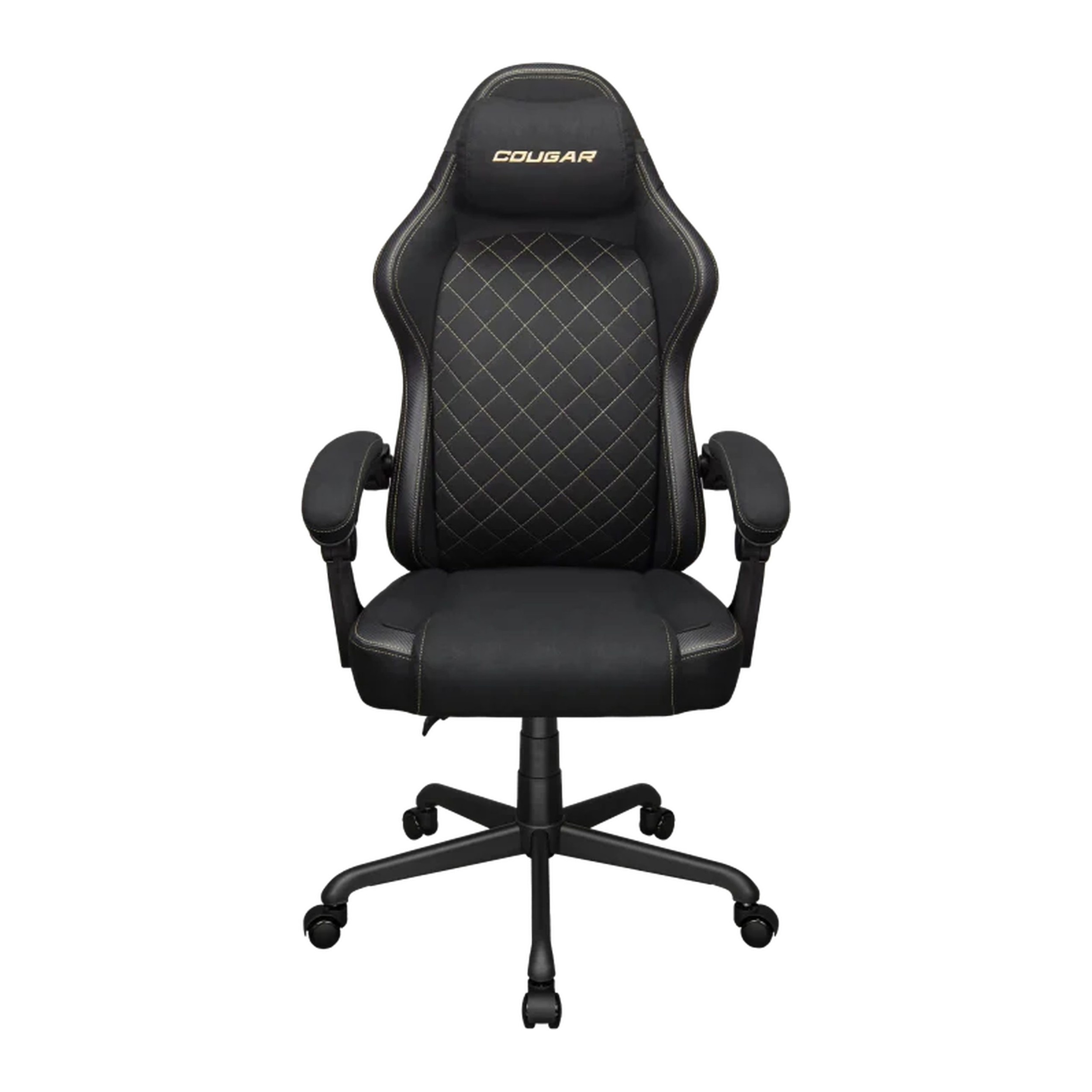 Cougar Fusion EX Fabric Gaming Chair (Gold & Black | 120kg | Dynamic Linkage Armrests) - COUGAR product image