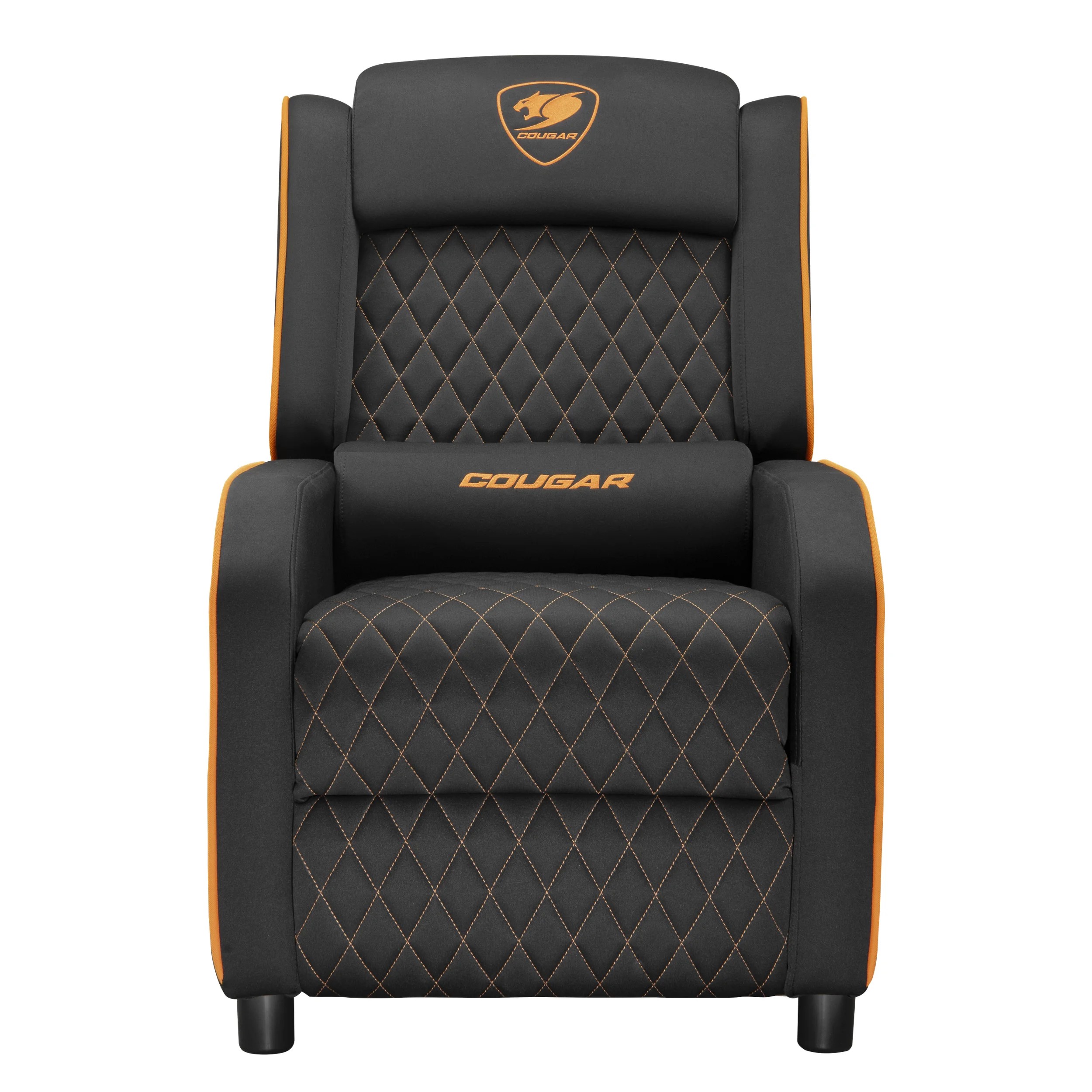 Cougar Ranger One | Gaming Sofa with Foldable Footrest | 150kg | Black/Orange