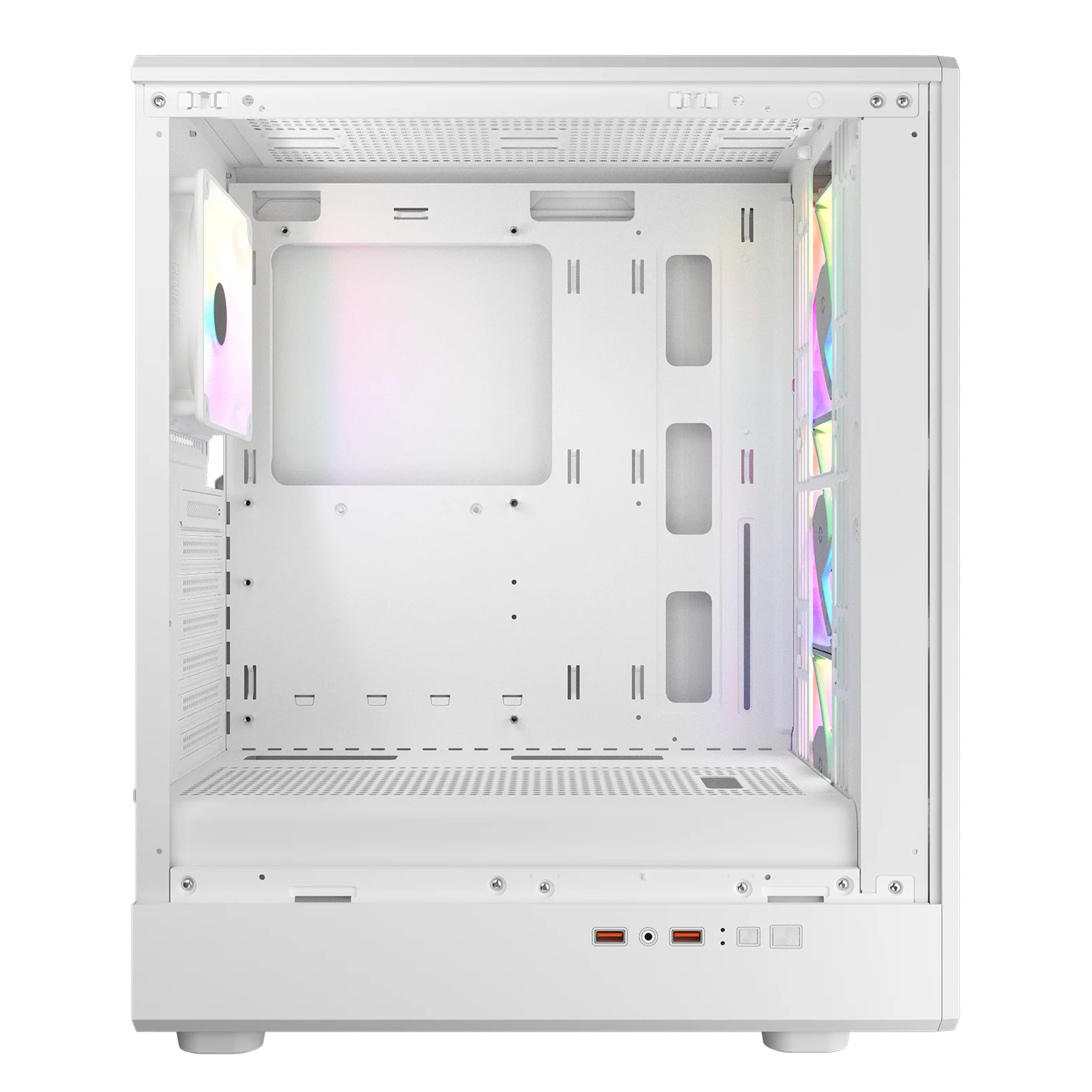 Cougar Airface Pure RGB Mid Tower PC Case (White | 4 RGB Fans | ATX) - additional product image 7
