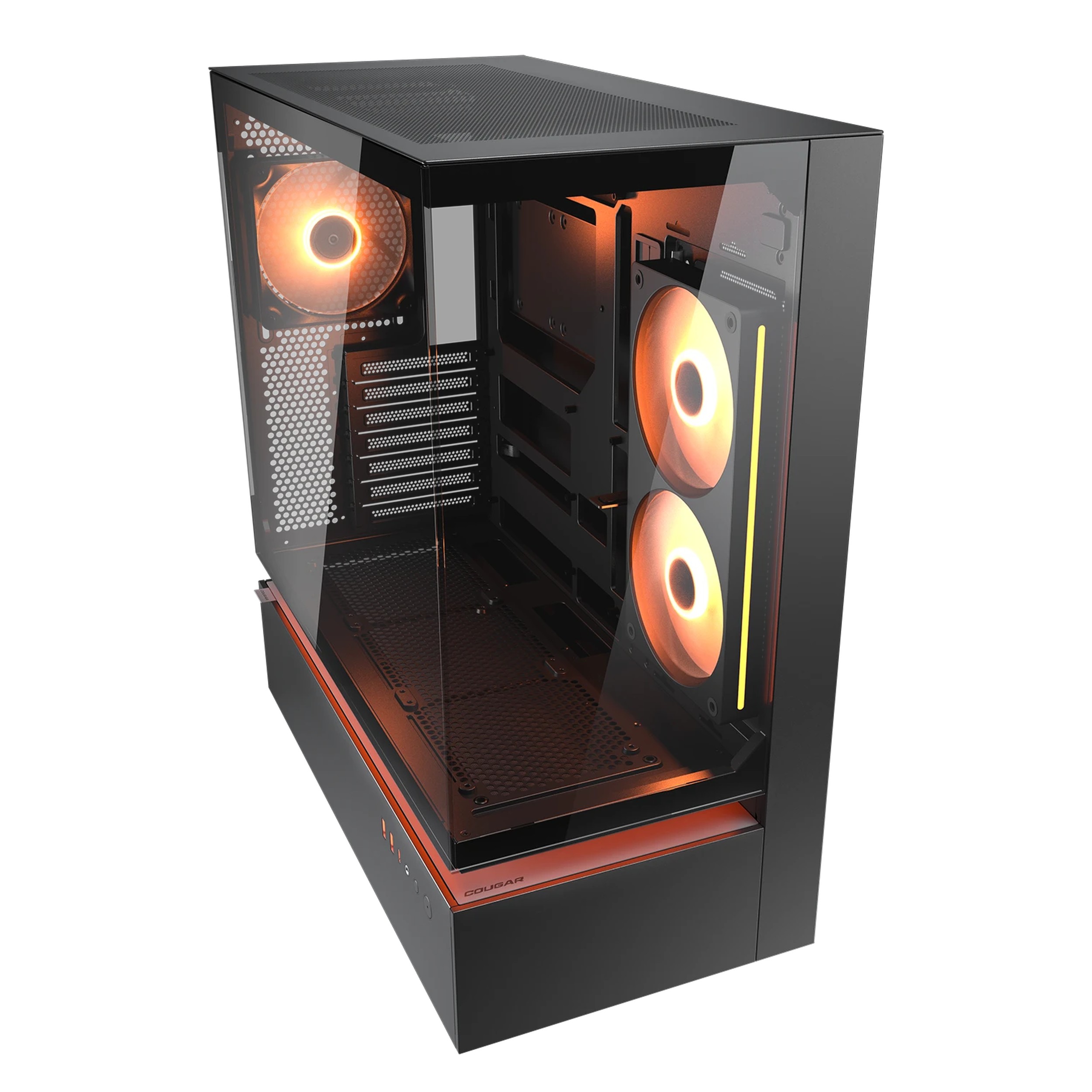 Cougar CFV235 | ATX Mid-Tower Case with Aurora LED Strip & Unity 240 ARGB Fan | Black - additional product image 2