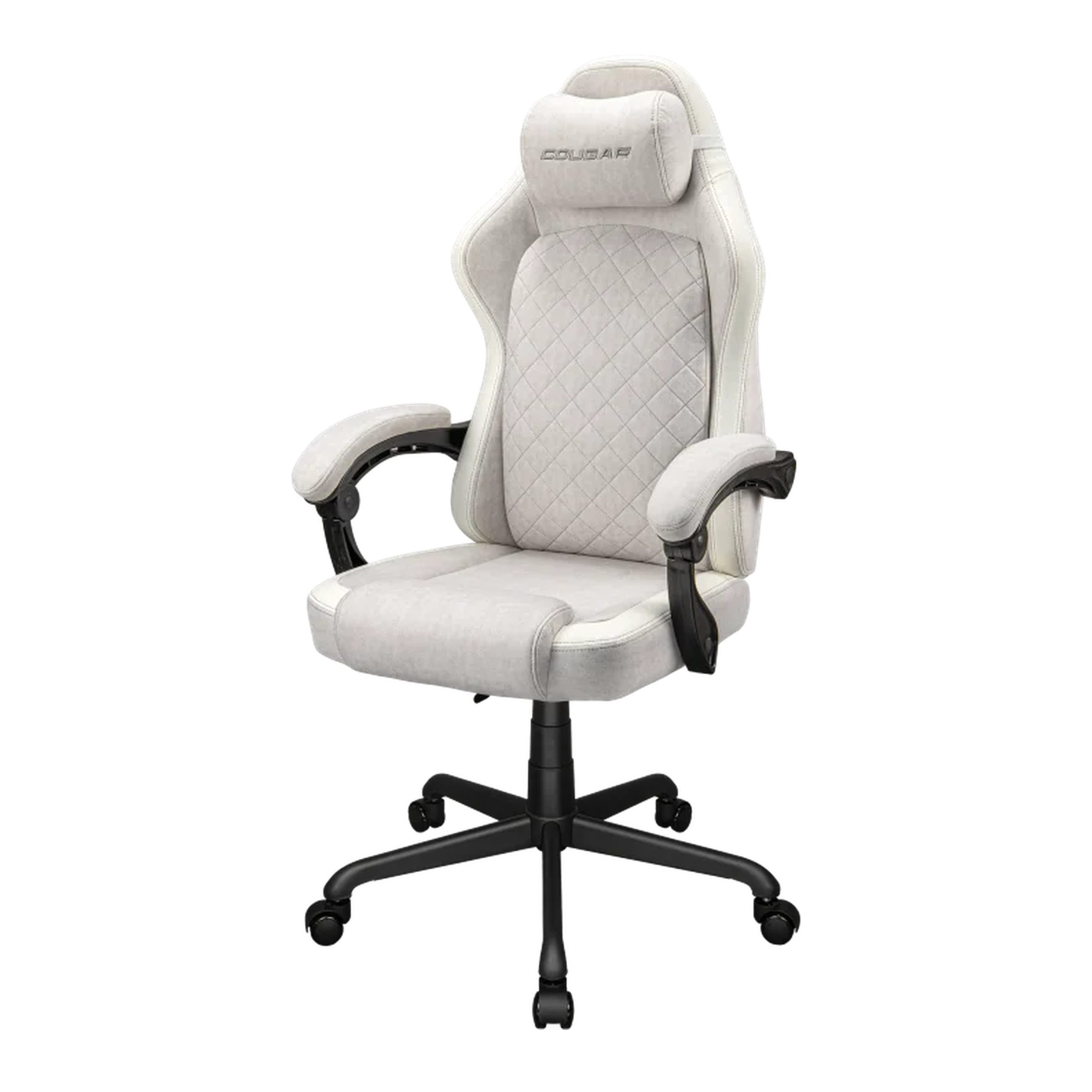 Cougar Fusion EX White Fabric Gaming Chair (Ash | 120kg | Dynamic Linkage Armrests) - additional product image 3