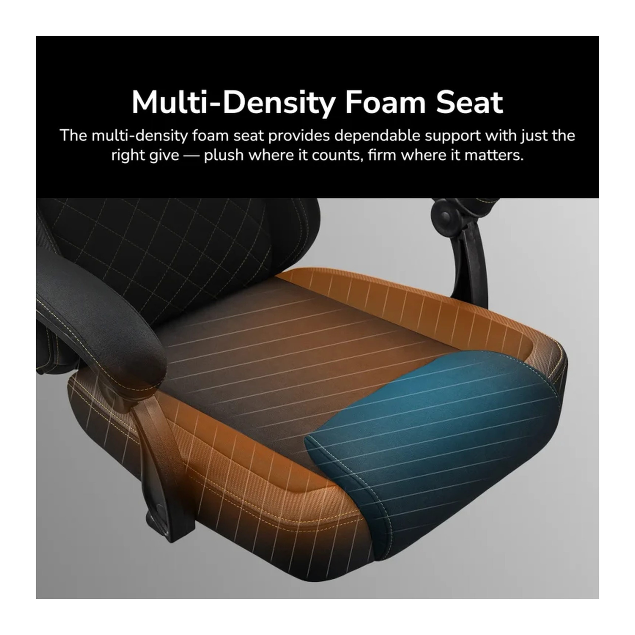 Cougar Fusion EX Fabric Gaming Chair (Gold & Black | 120kg | Dynamic Linkage Armrests) - additional product image 14