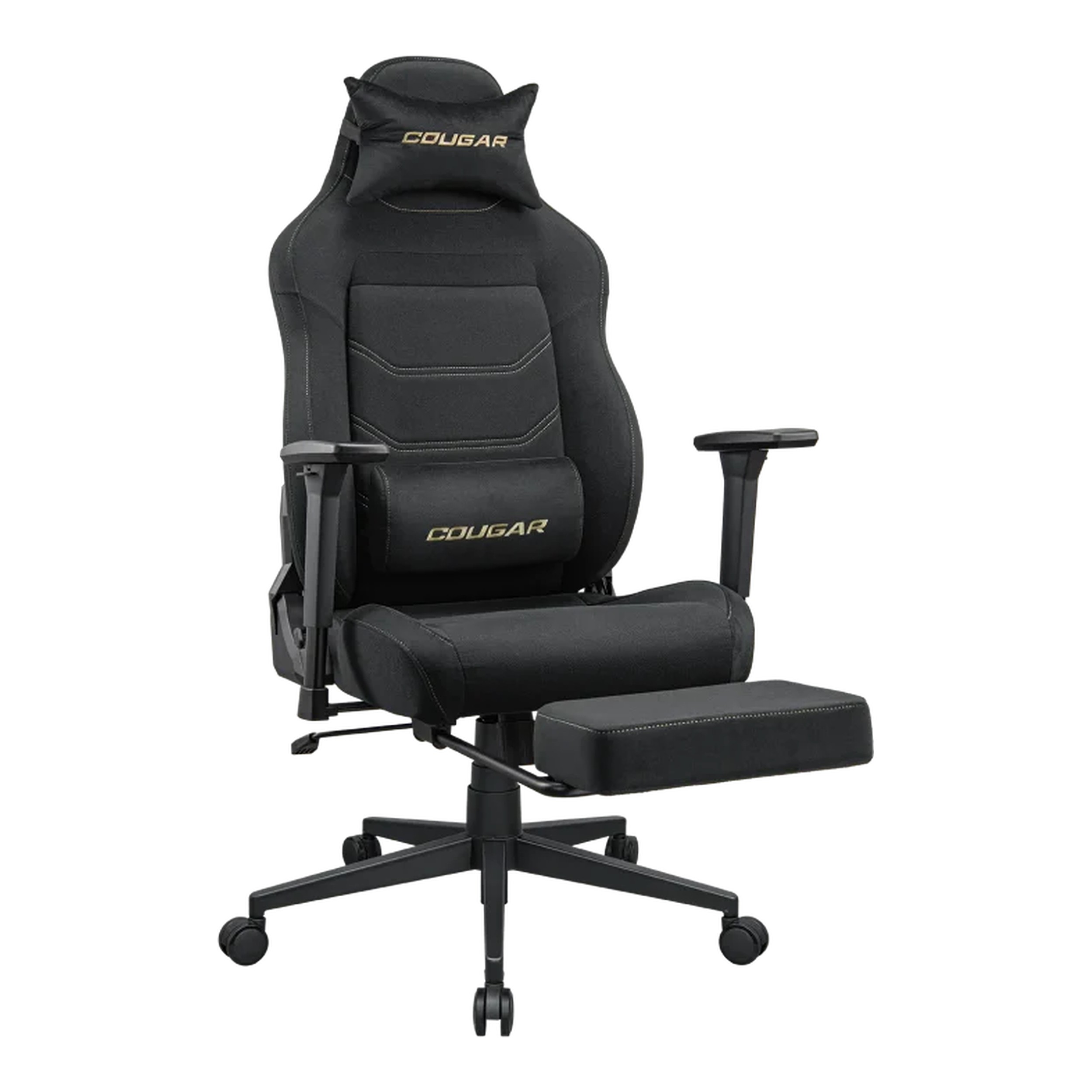 Cougar Explore Neo Royal Fabric Gaming Chair (Gold & Black | 120kg | 155-degree Recline) - additional product image 9