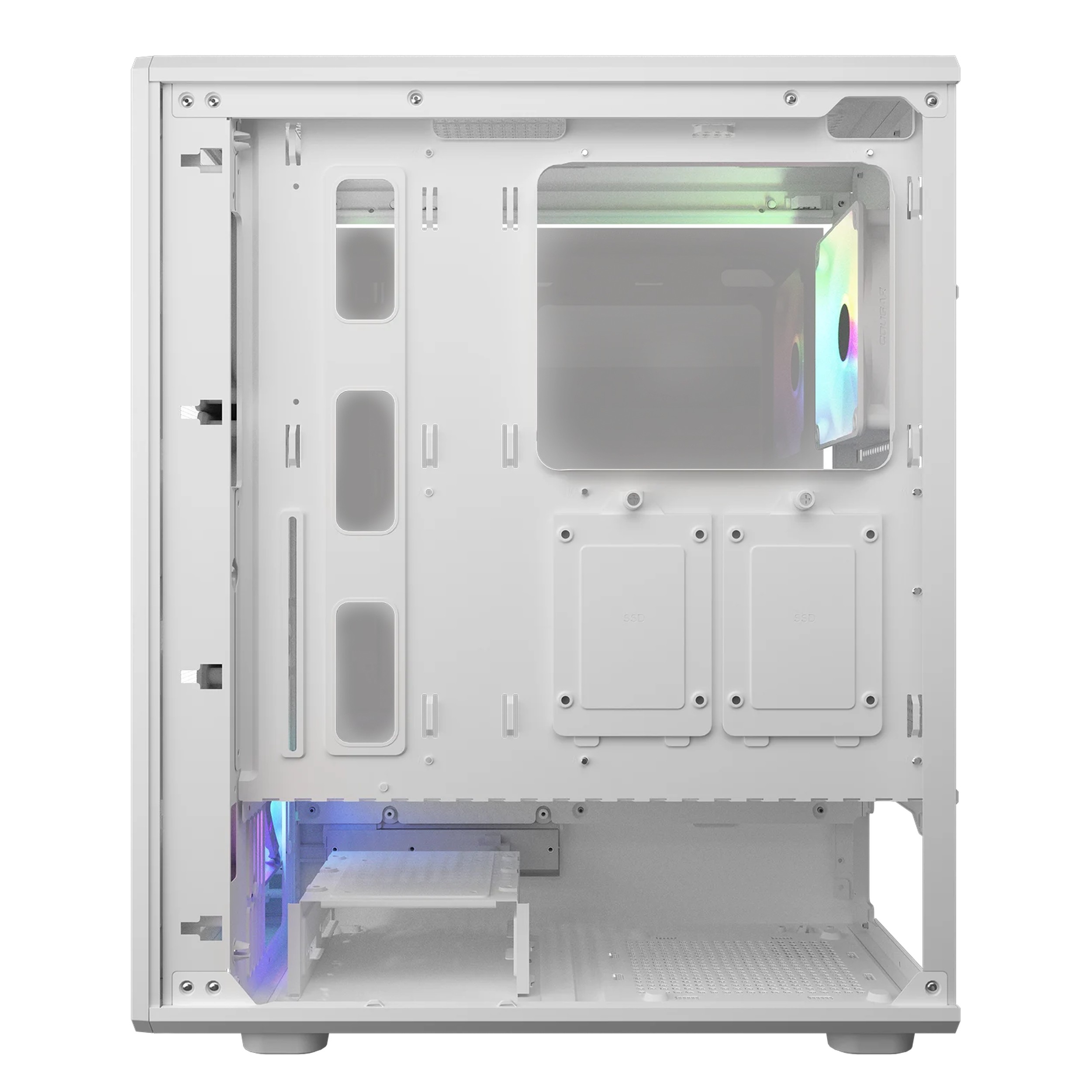 Cougar Airface Pure RGB Mid Tower PC Case (White | 4 RGB Fans | ATX) - additional product image 9