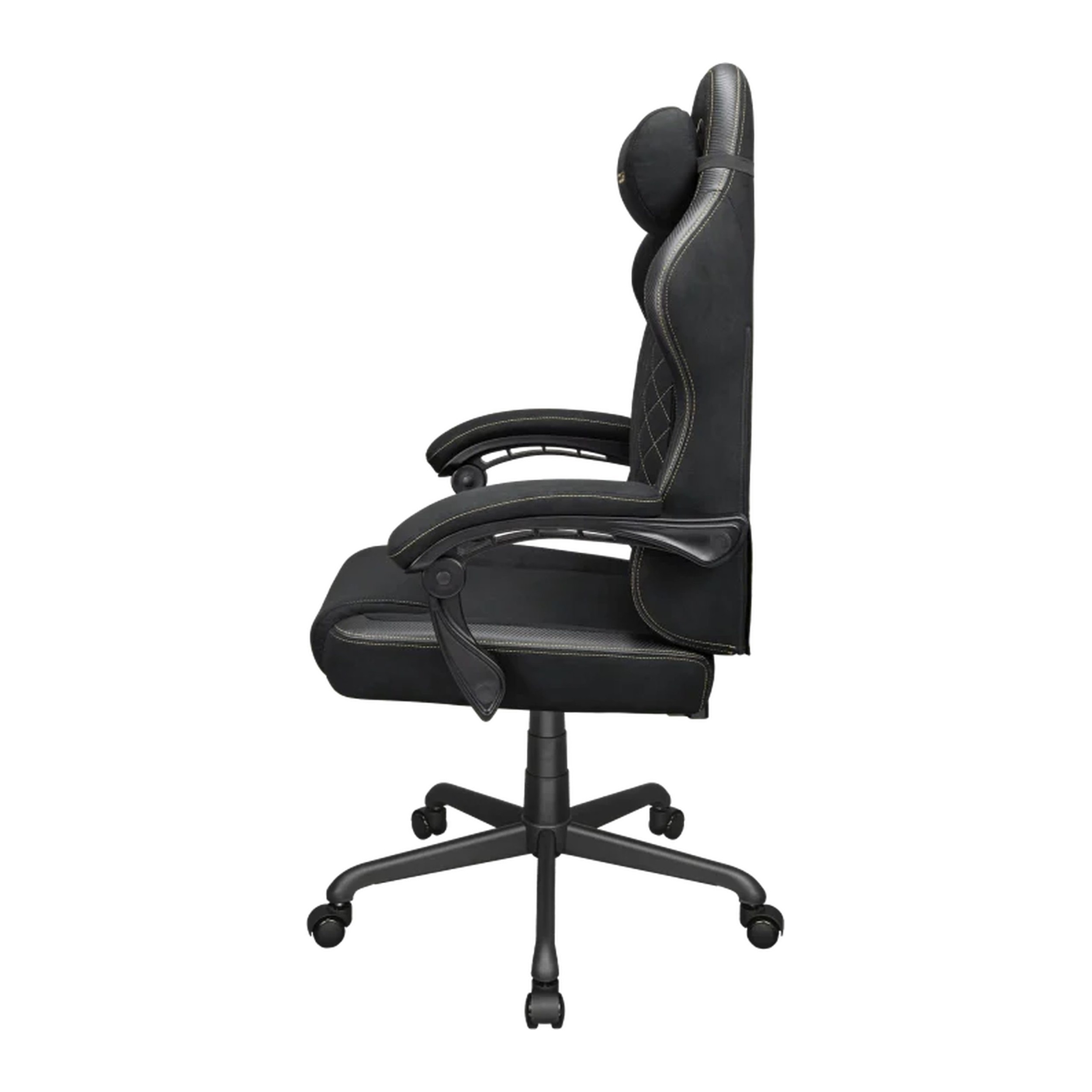 Cougar Fusion EX Fabric Gaming Chair (Gold & Black | 120kg | Dynamic Linkage Armrests) - additional product image 4