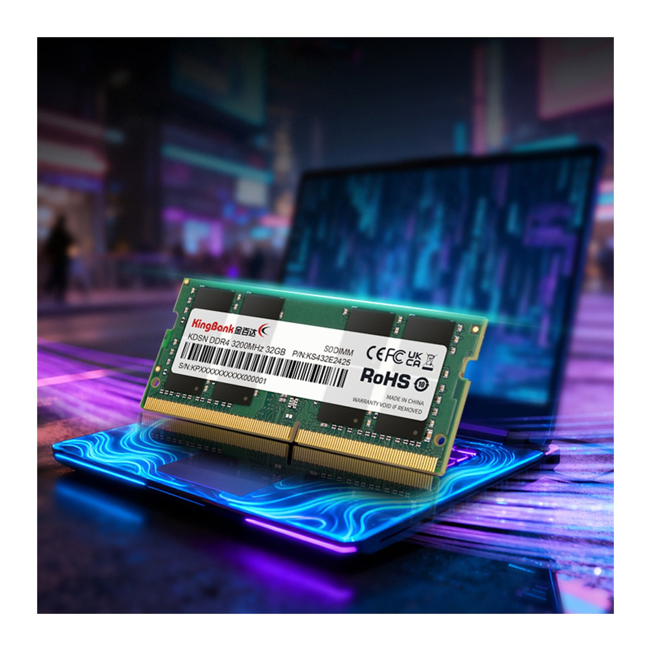 KingBank KDSN 16GB Laptop RAM DDR4 3200MHz CL22 SO-DIMM | Memory Upgrade - additional product image 2