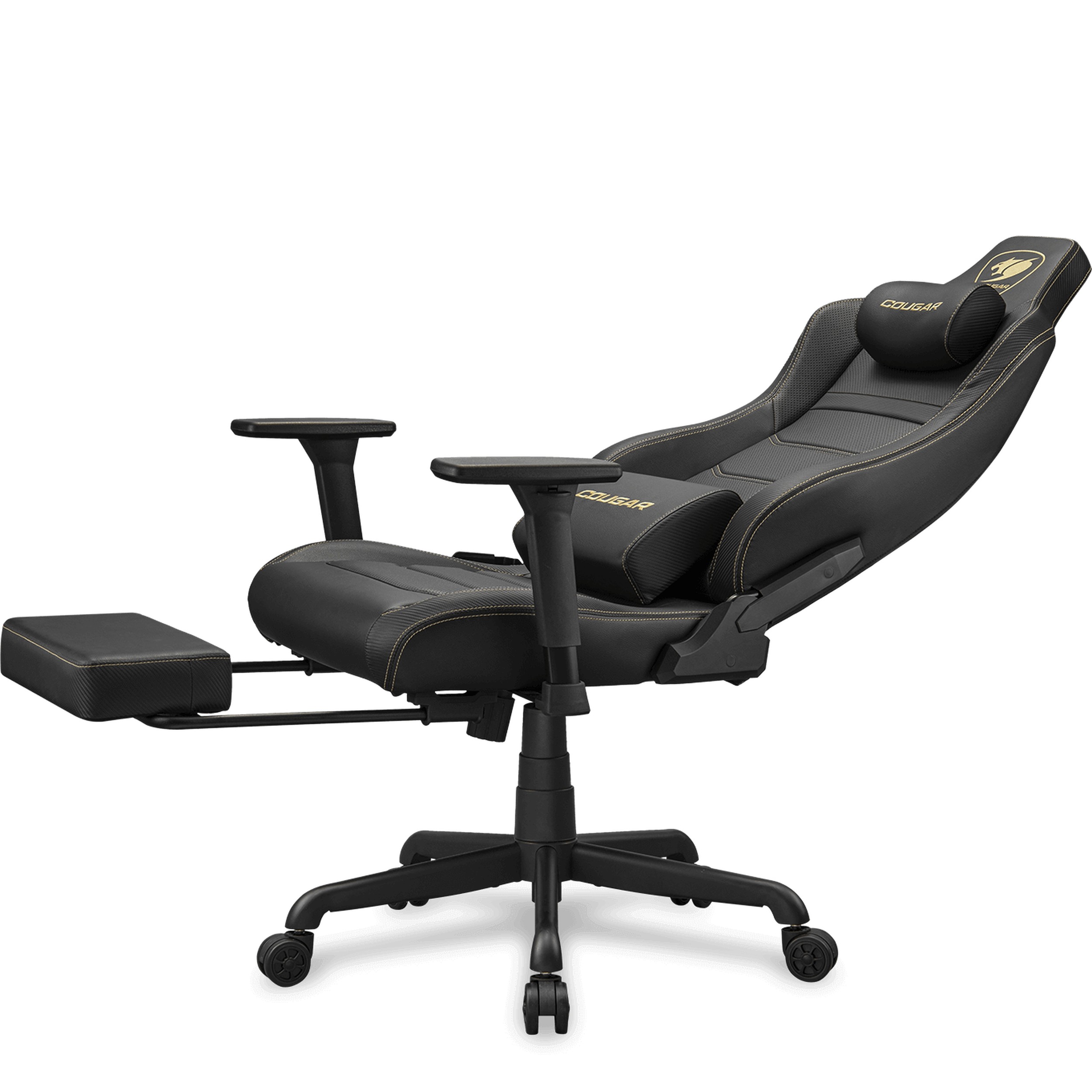 Cougar Armor EVO S GOLD | Gaming Chair with 3D Armrests & Footrest | Orange/Gold - additional product image 4