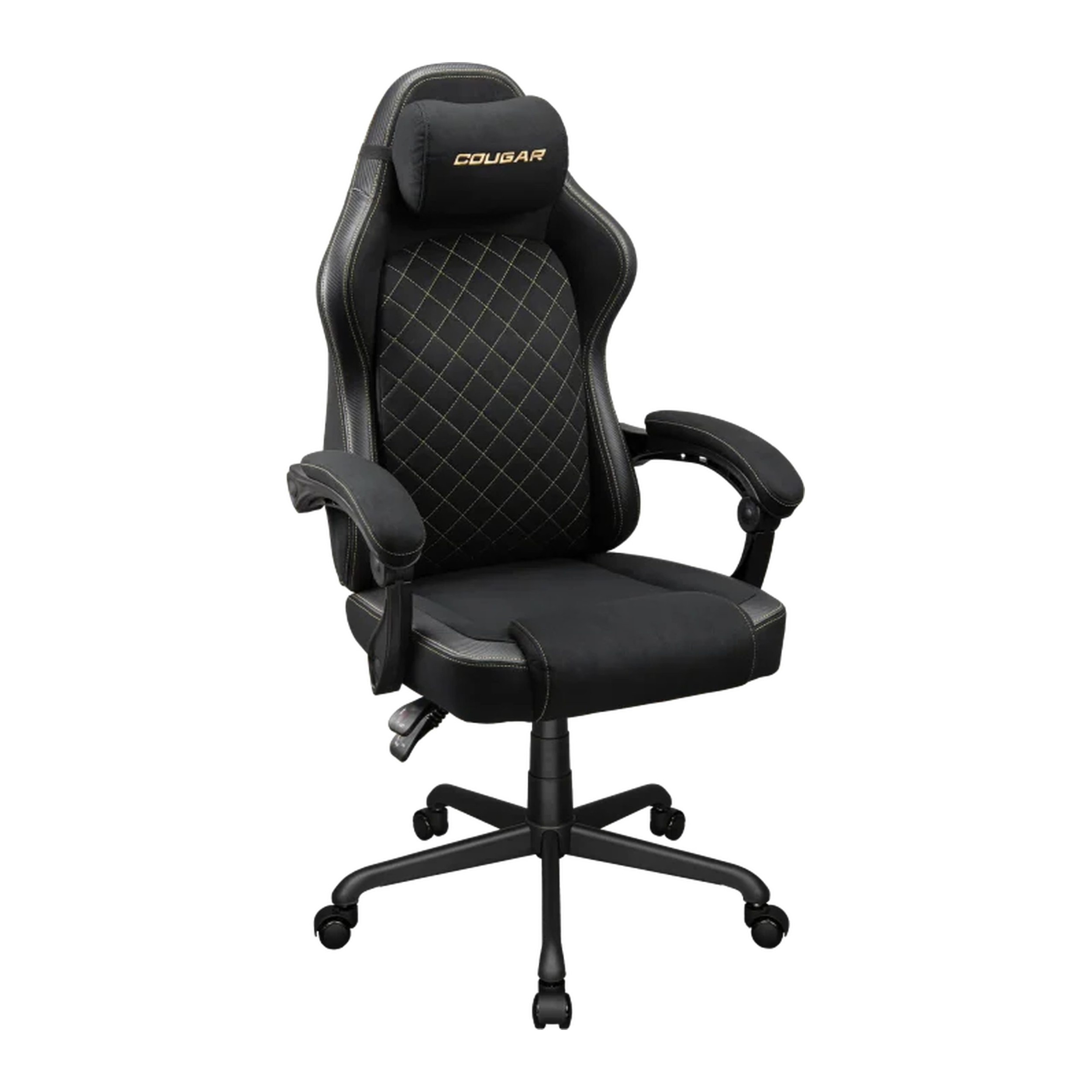 Cougar Fusion EX Fabric Gaming Chair (Gold & Black | 120kg | Dynamic Linkage Armrests) - additional product image 2
