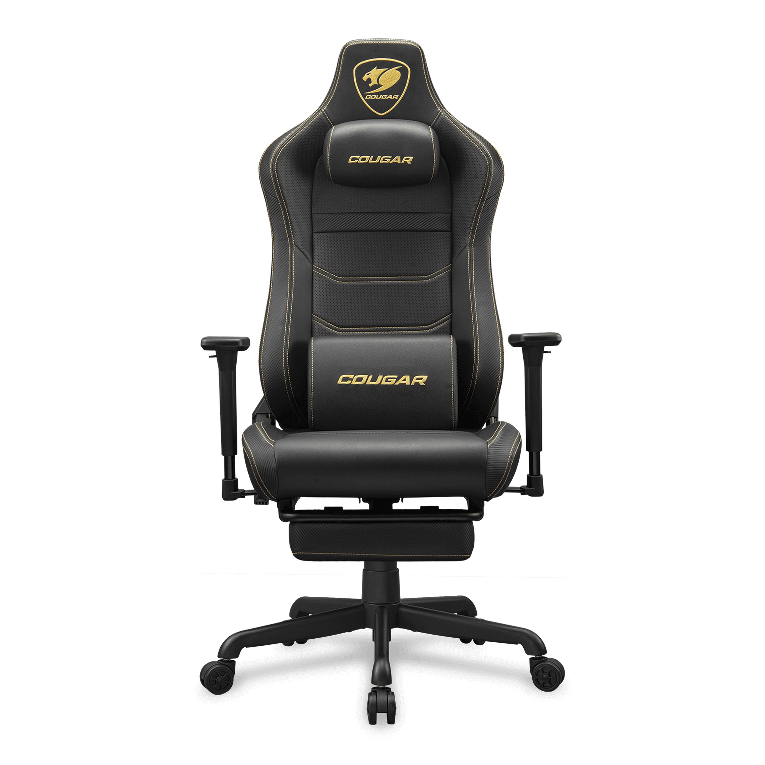 Cougar Armor EVO S GOLD | Gaming Chair with 3D Armrests & Footrest | Orange/Gold