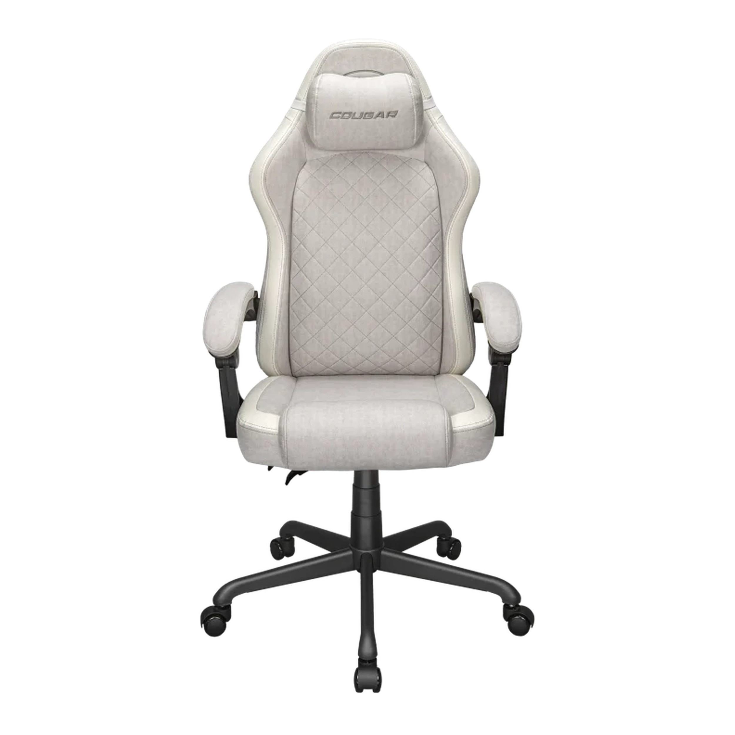 Cougar Fusion EX White Fabric Gaming Chair (Ash | 120kg | Dynamic Linkage Armrests) - COUGAR product image